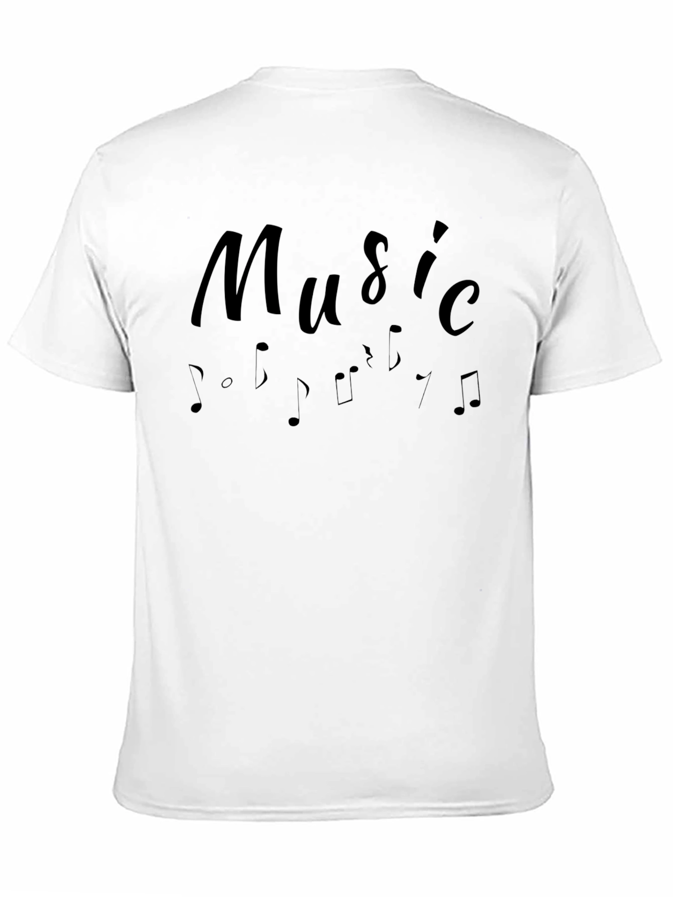 Black Music Note Graphic Tee