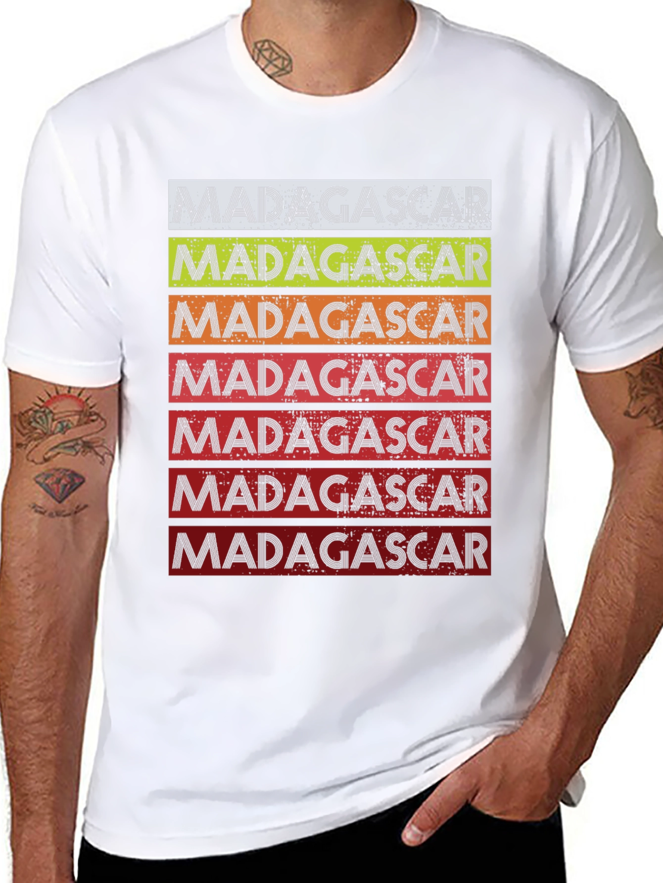 Madagascar Retro Stripe T-Shirt