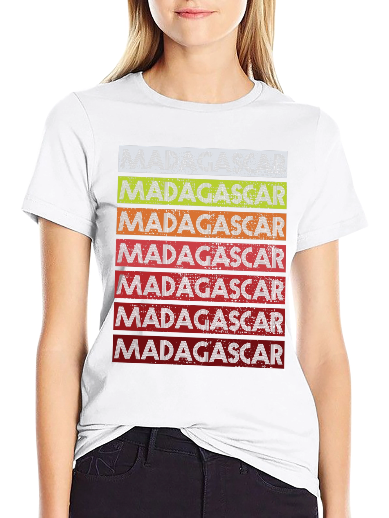 Madagascar Retro Stripe T-Shirt