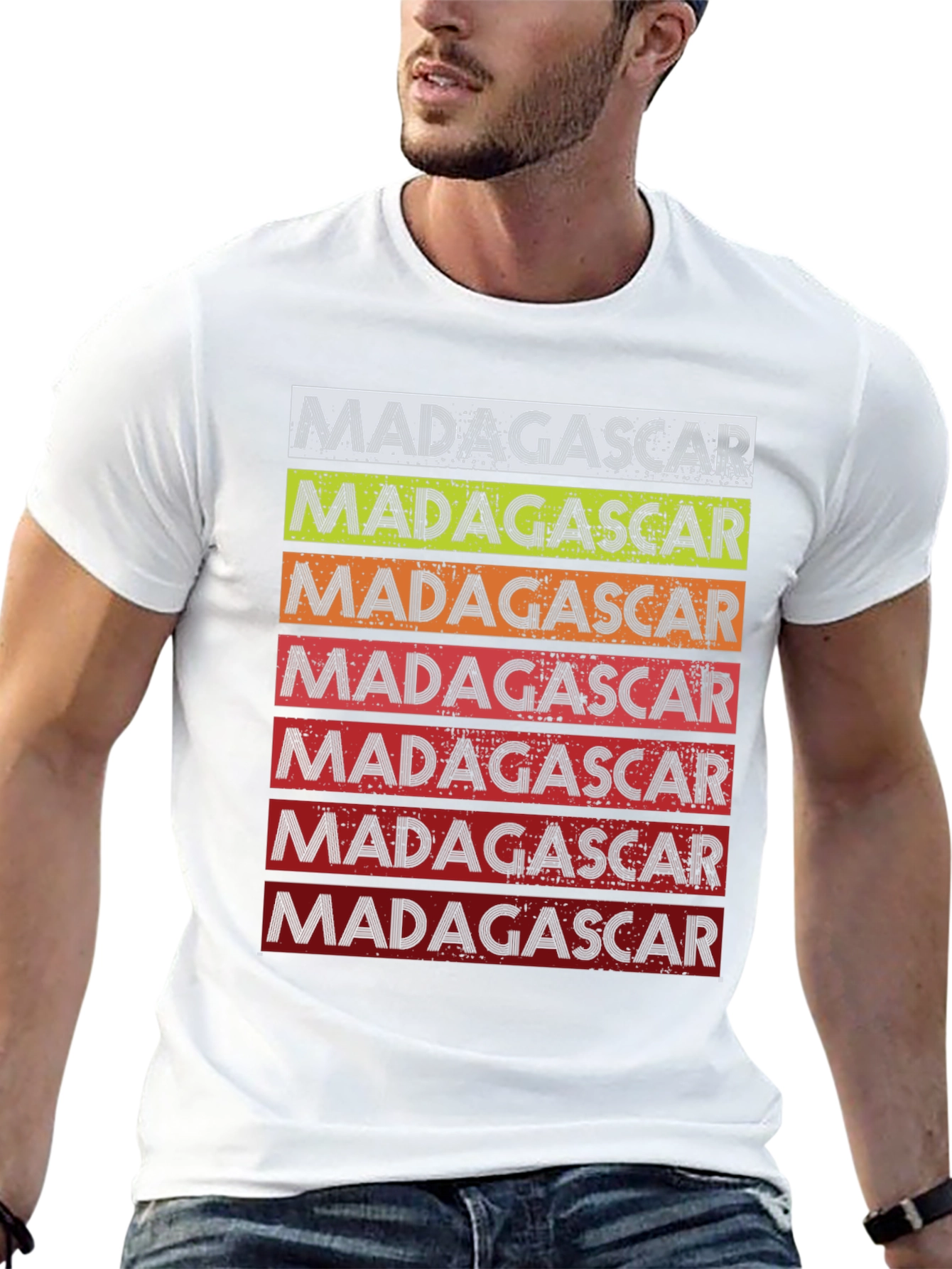 Madagascar Retro Stripe T-Shirt