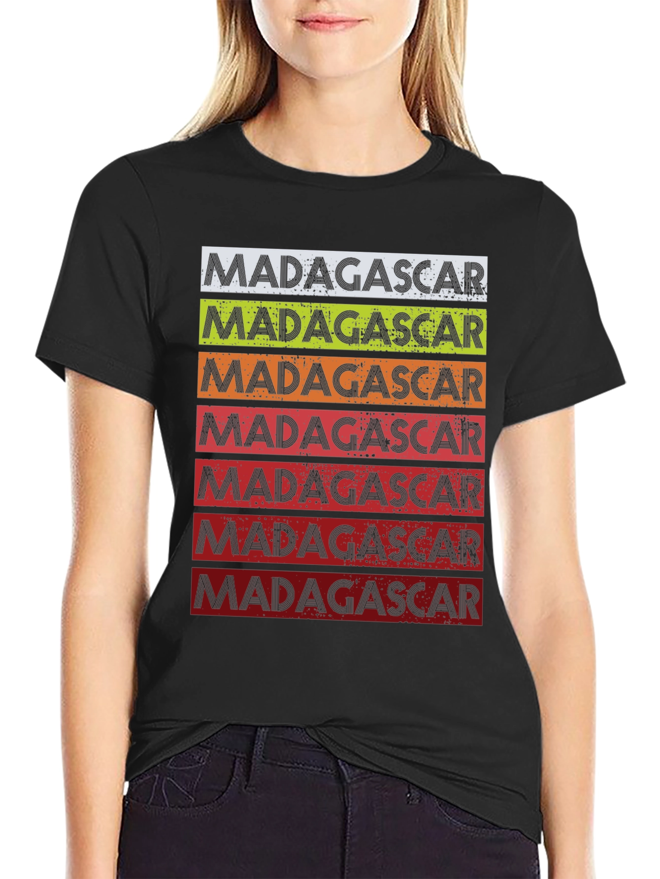 Madagascar Retro Stripe T-Shirt