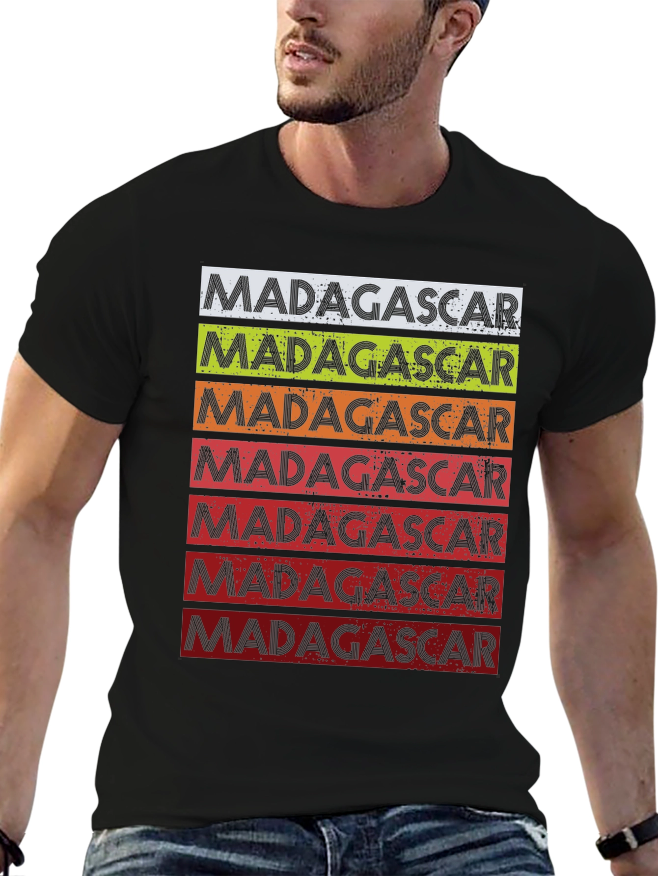 Madagascar Retro Stripe T-Shirt