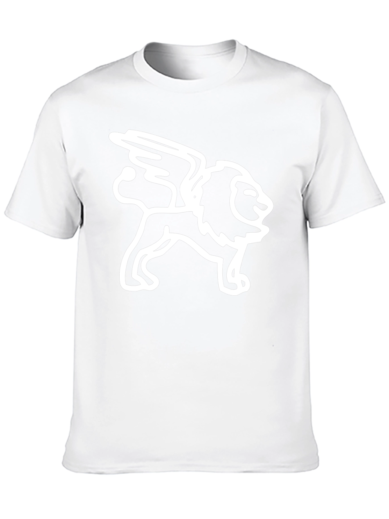 Lion with Wings Black Graphic Tee
