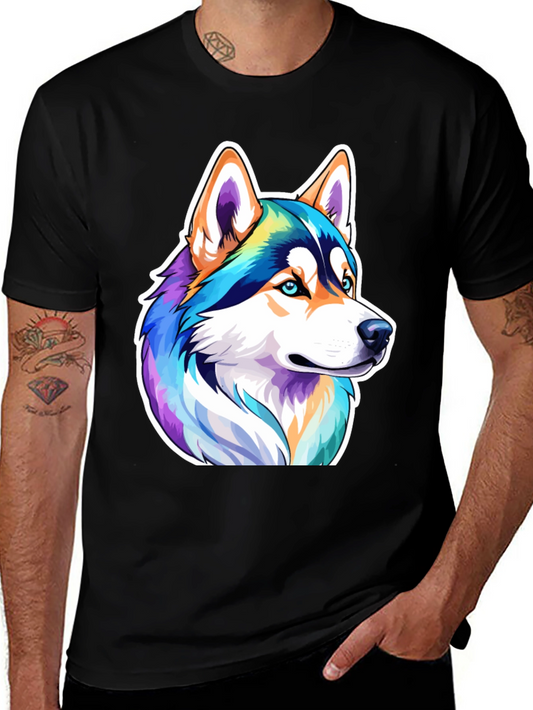 Husky Graphic Black Tee