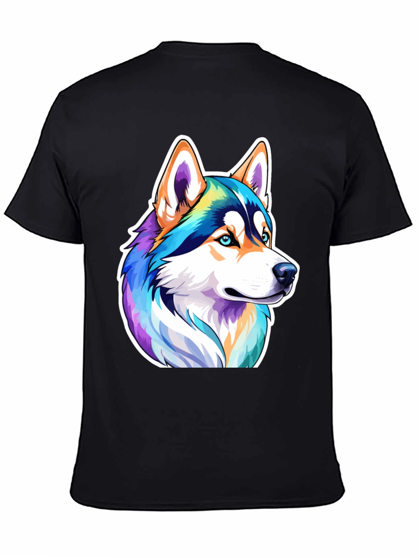 Husky Graphic Black Tee