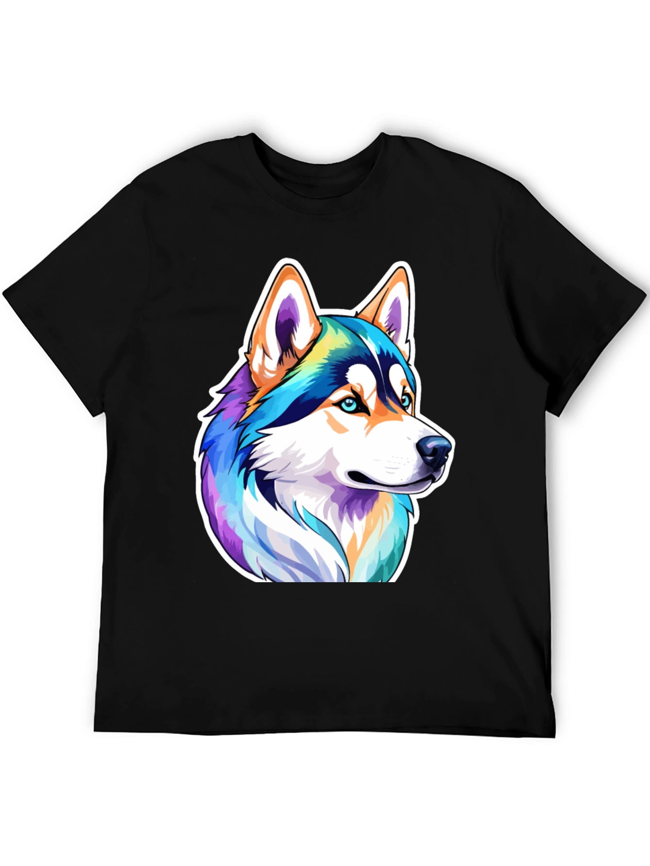 Husky Graphic Black Tee