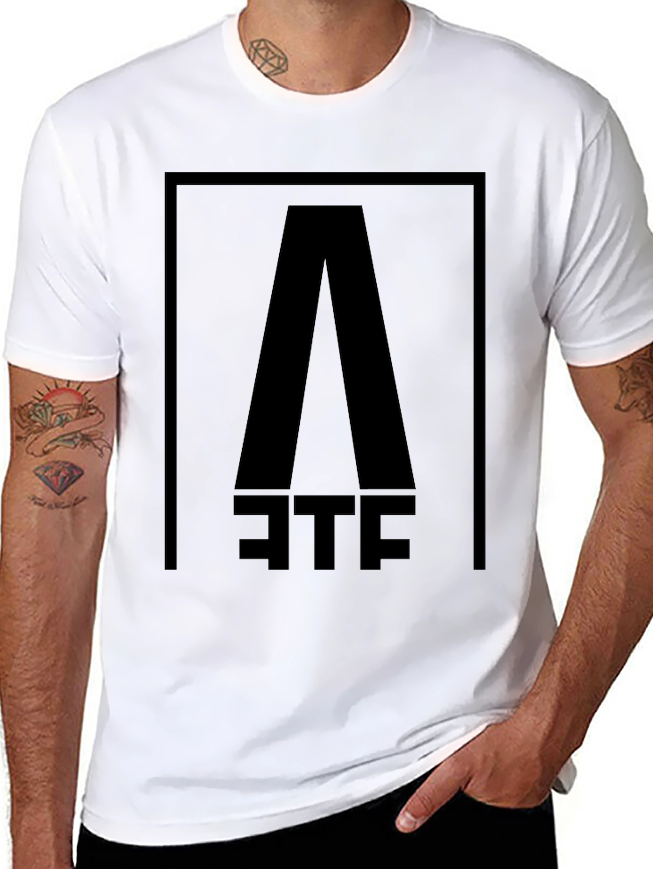 Black ATFK Graphic Tee - Bold Streetwear Style