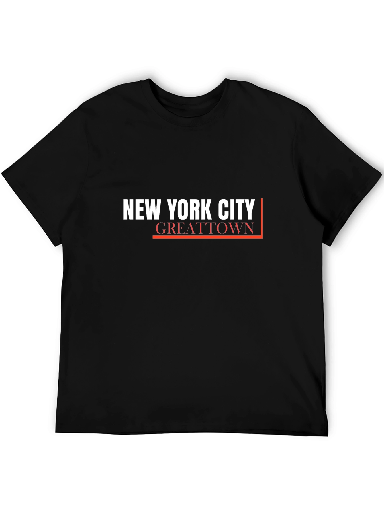 New York City Greattown Black Graphic Tee