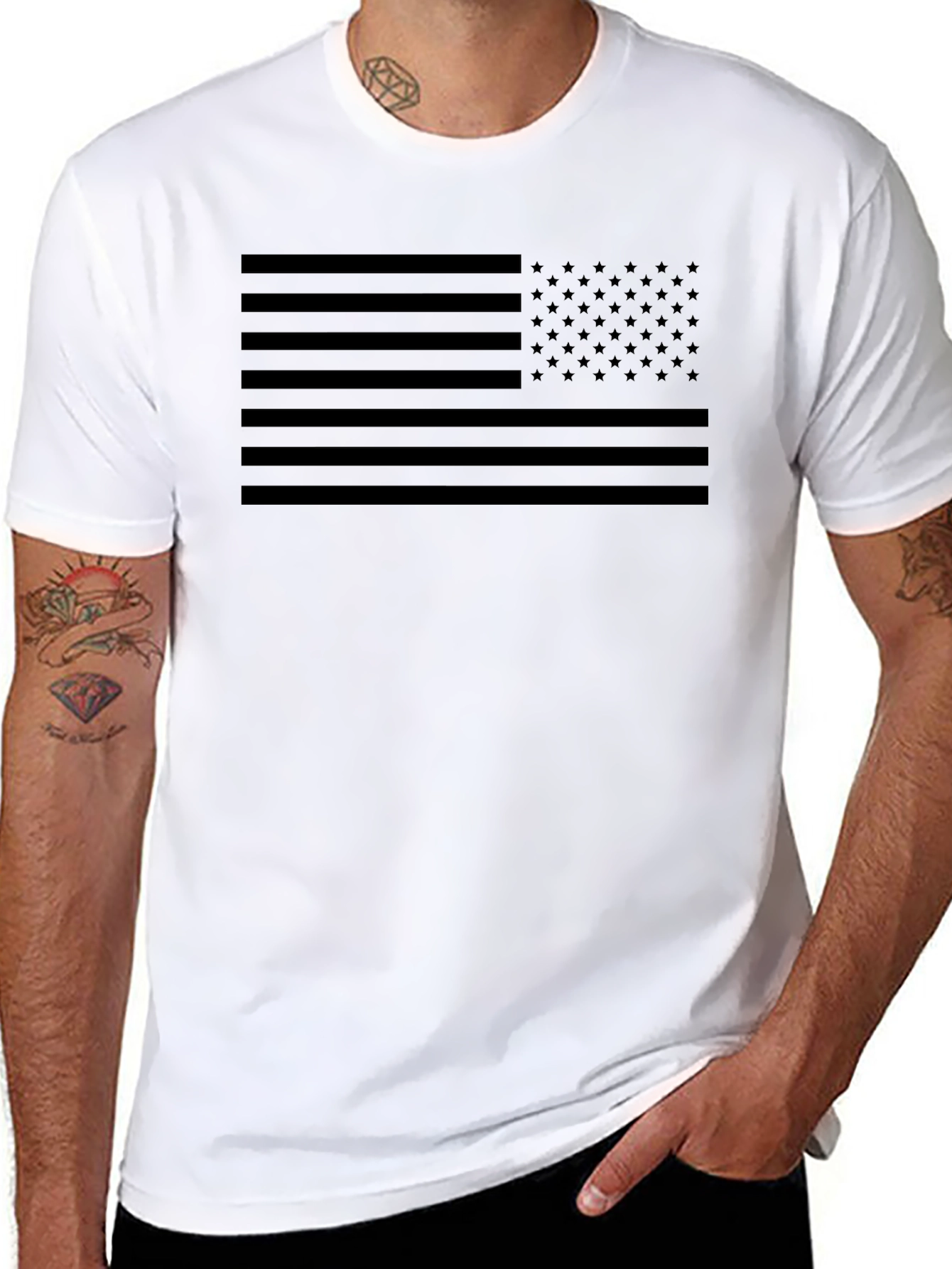 Blackout American Flag T-Shirt