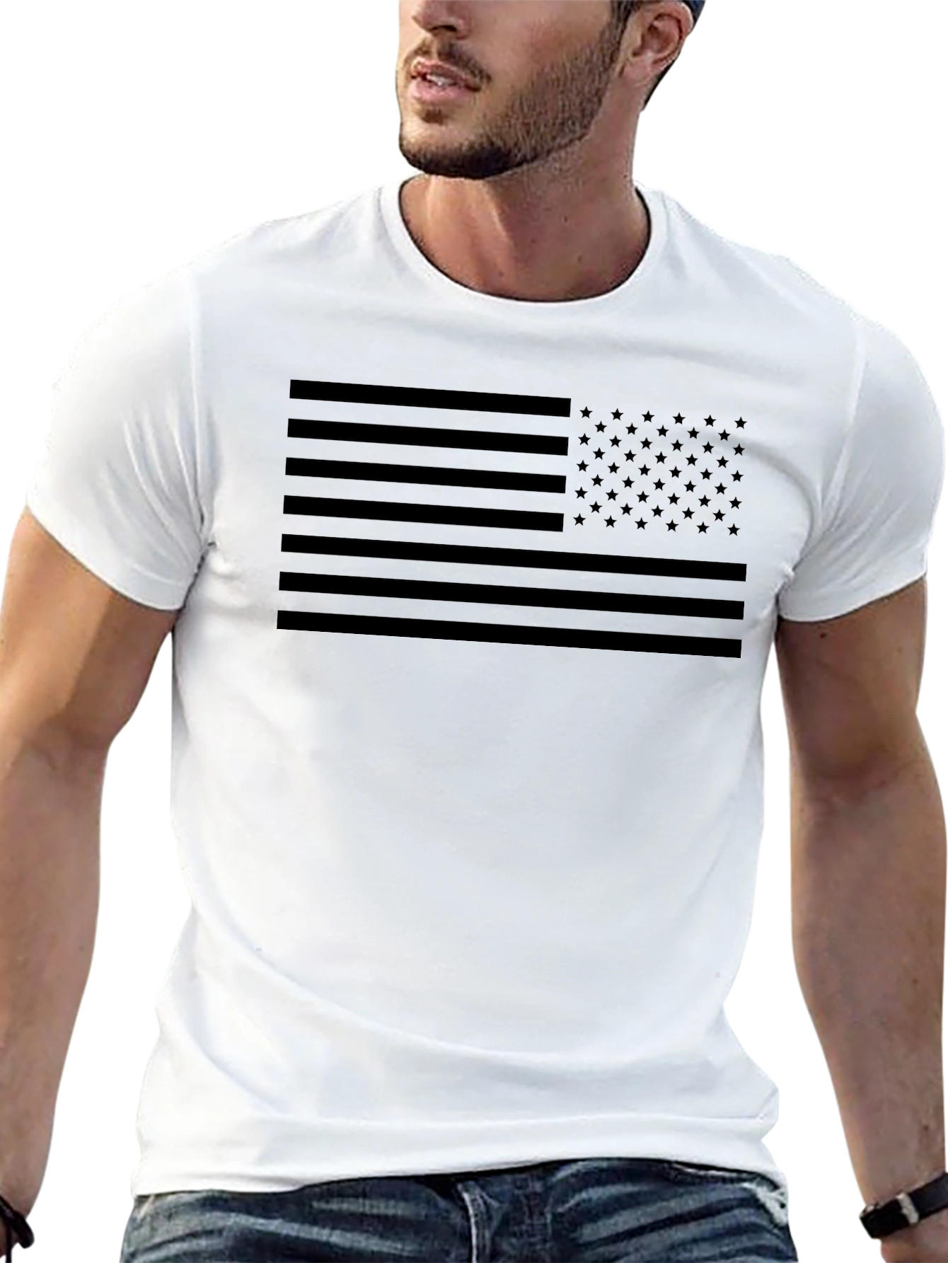 Blackout American Flag T-Shirt