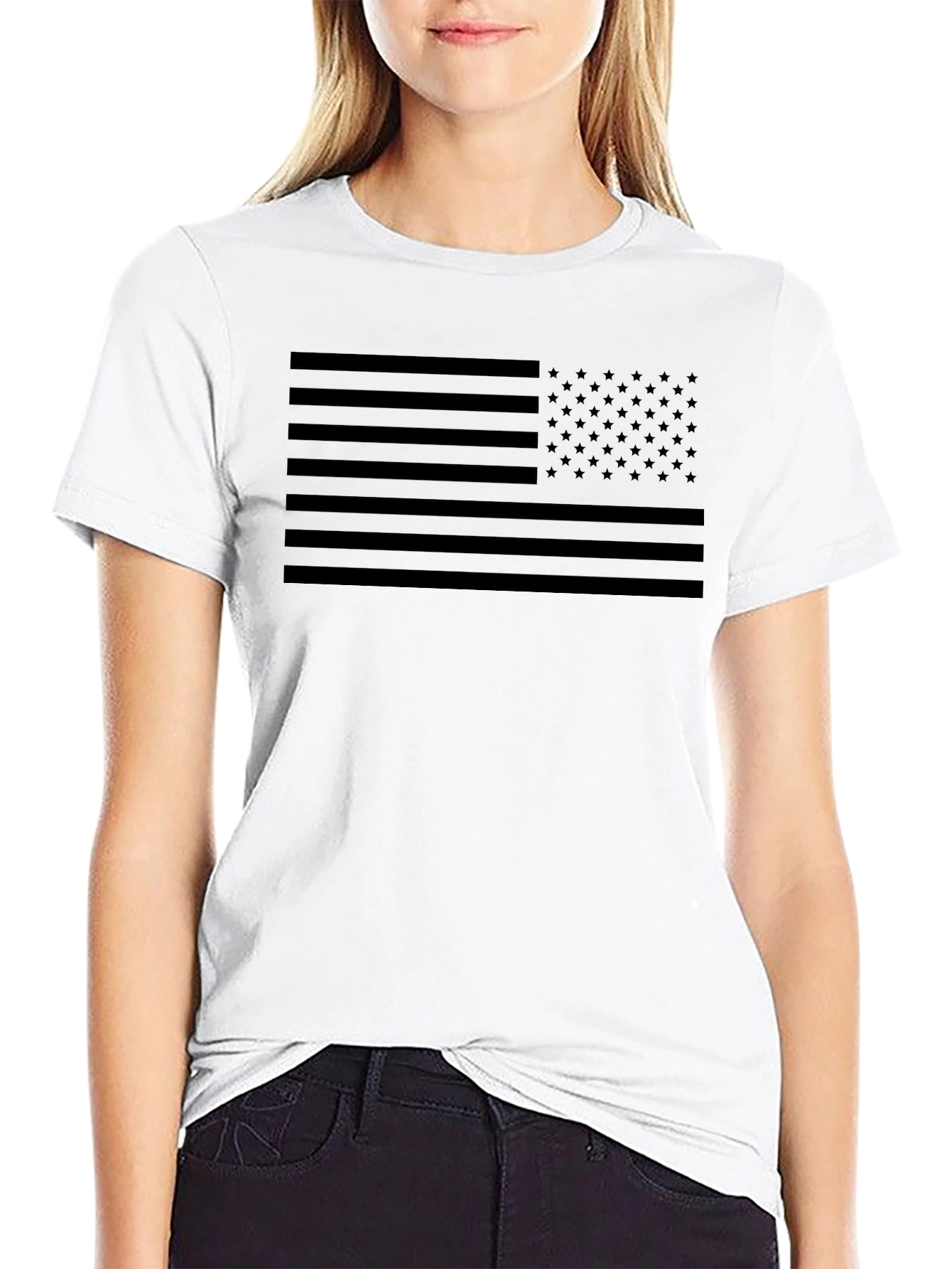 Blackout American Flag T-Shirt