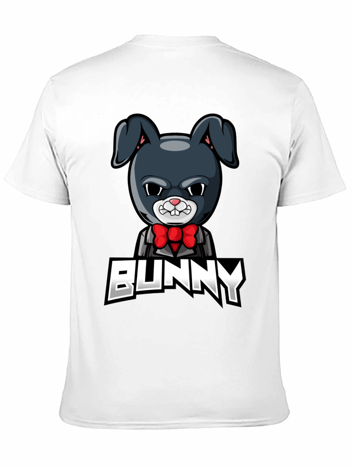 Cool Bunny Graphic T-Shirt - Mens Black Tee