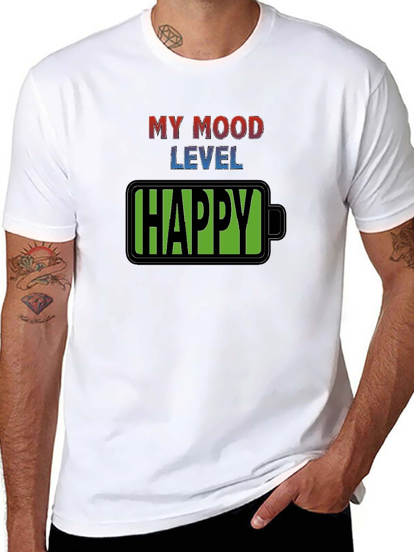 My Mood Level Happy T-Shirt