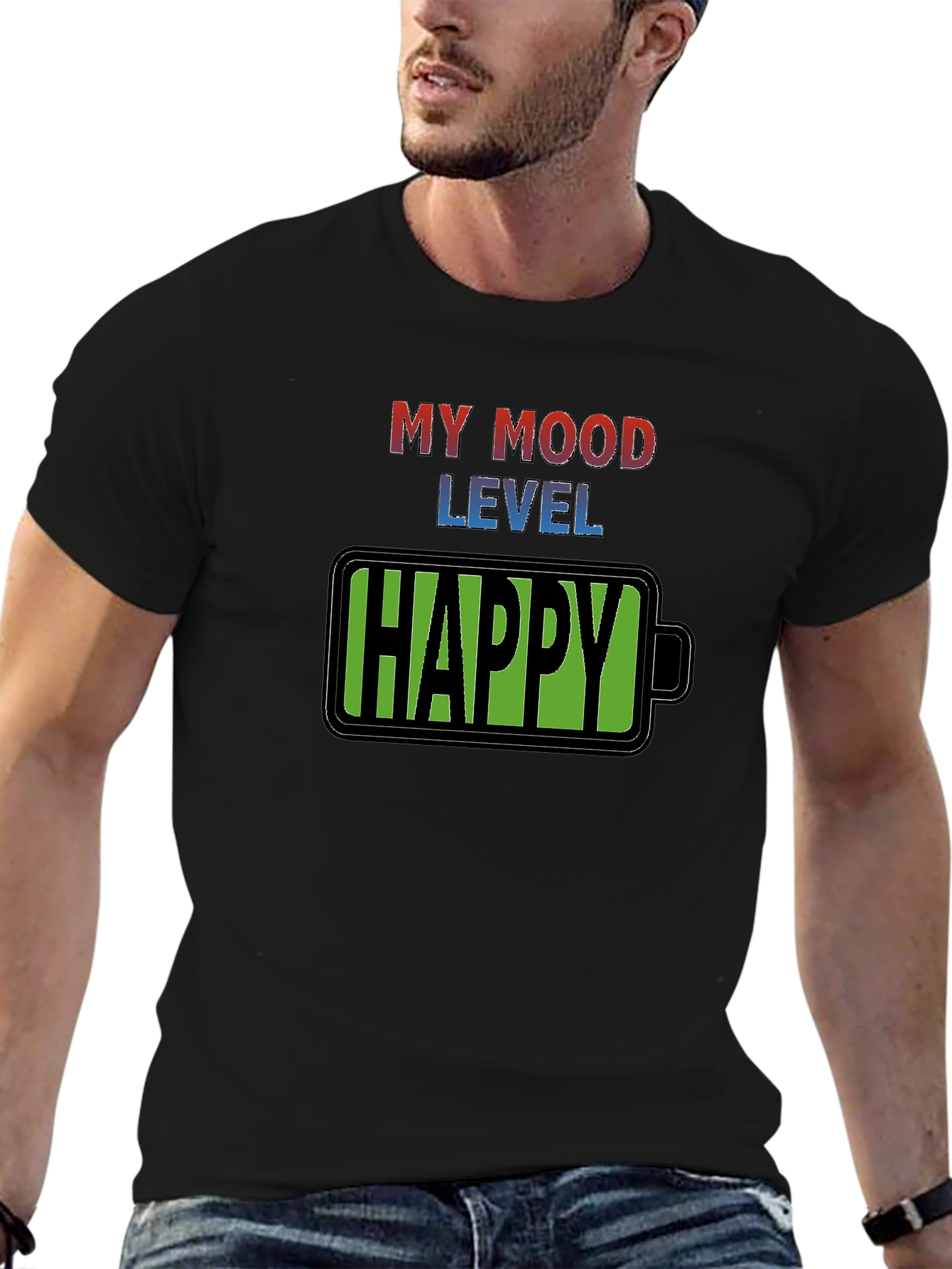 My Mood Level Happy T-Shirt