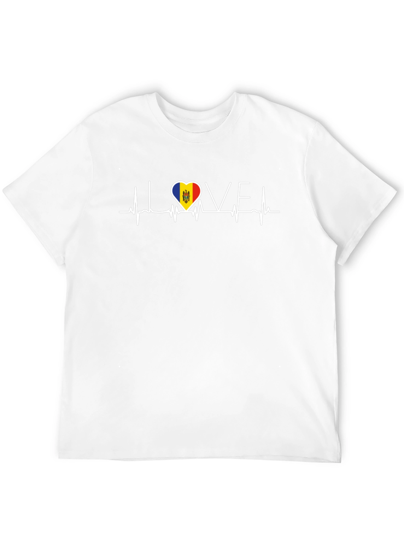 I Love Moldova Heartbeat T-Shirt