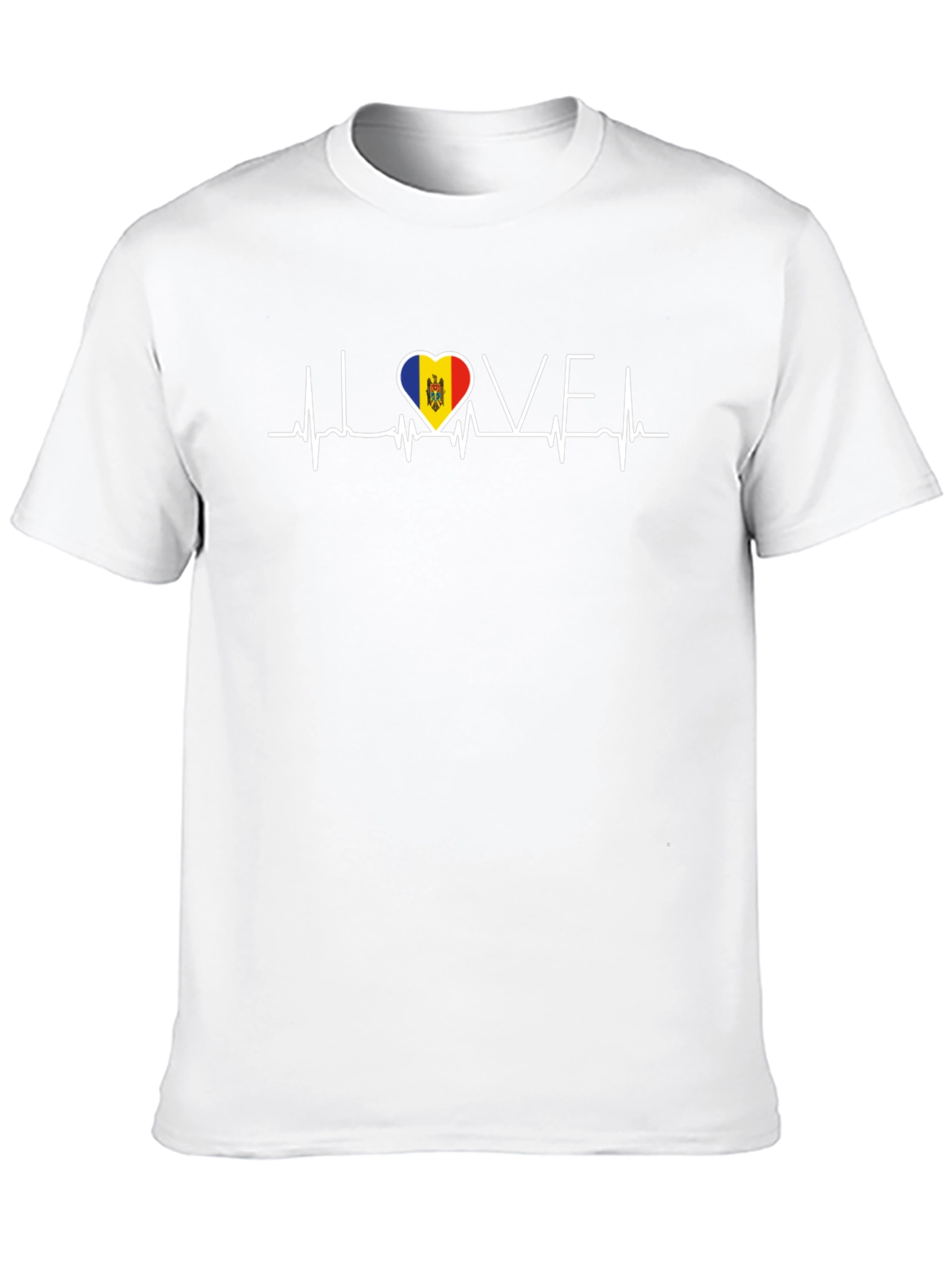 I Love Moldova Heartbeat T-Shirt