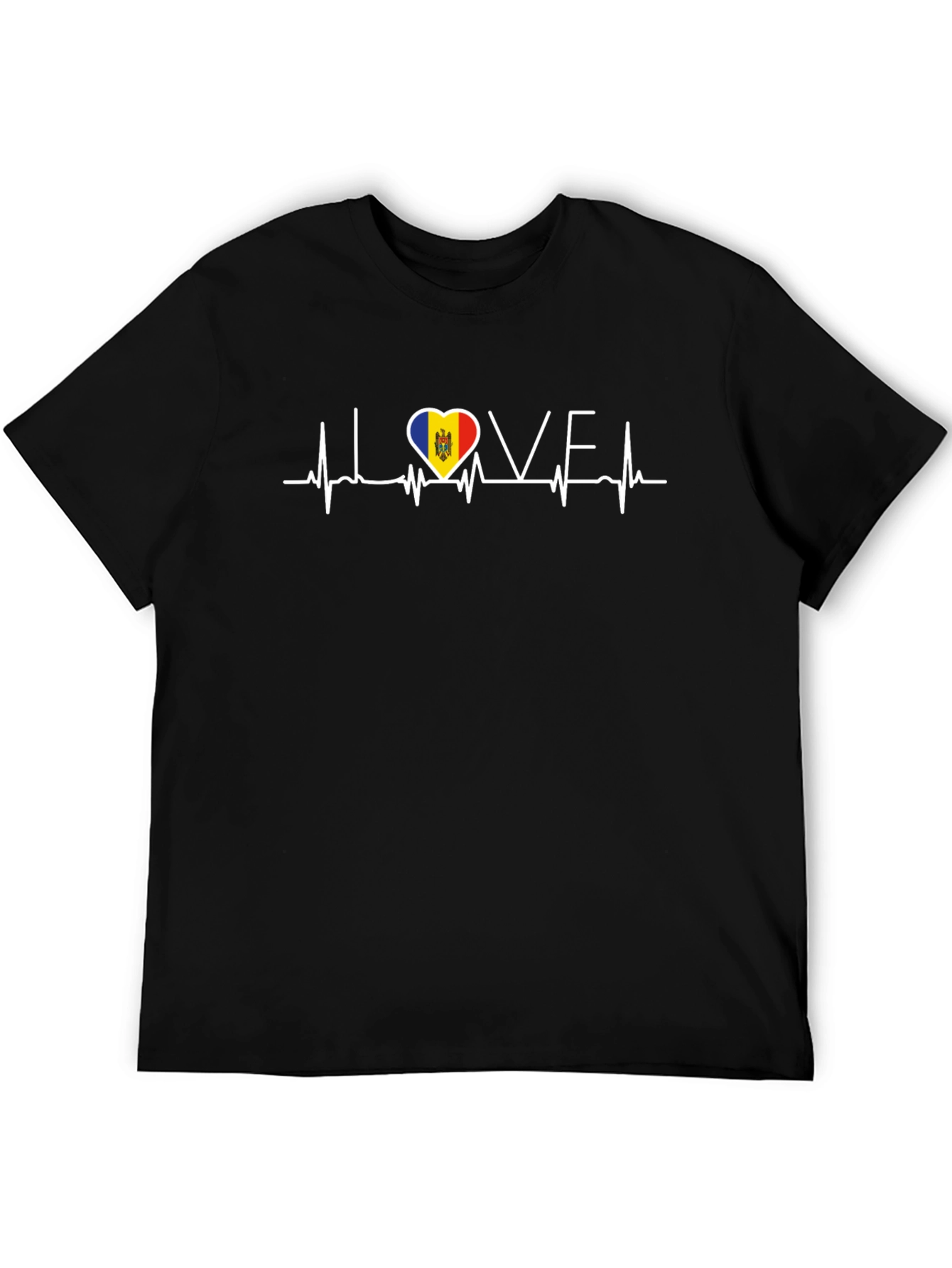 I Love Moldova Heartbeat T-Shirt