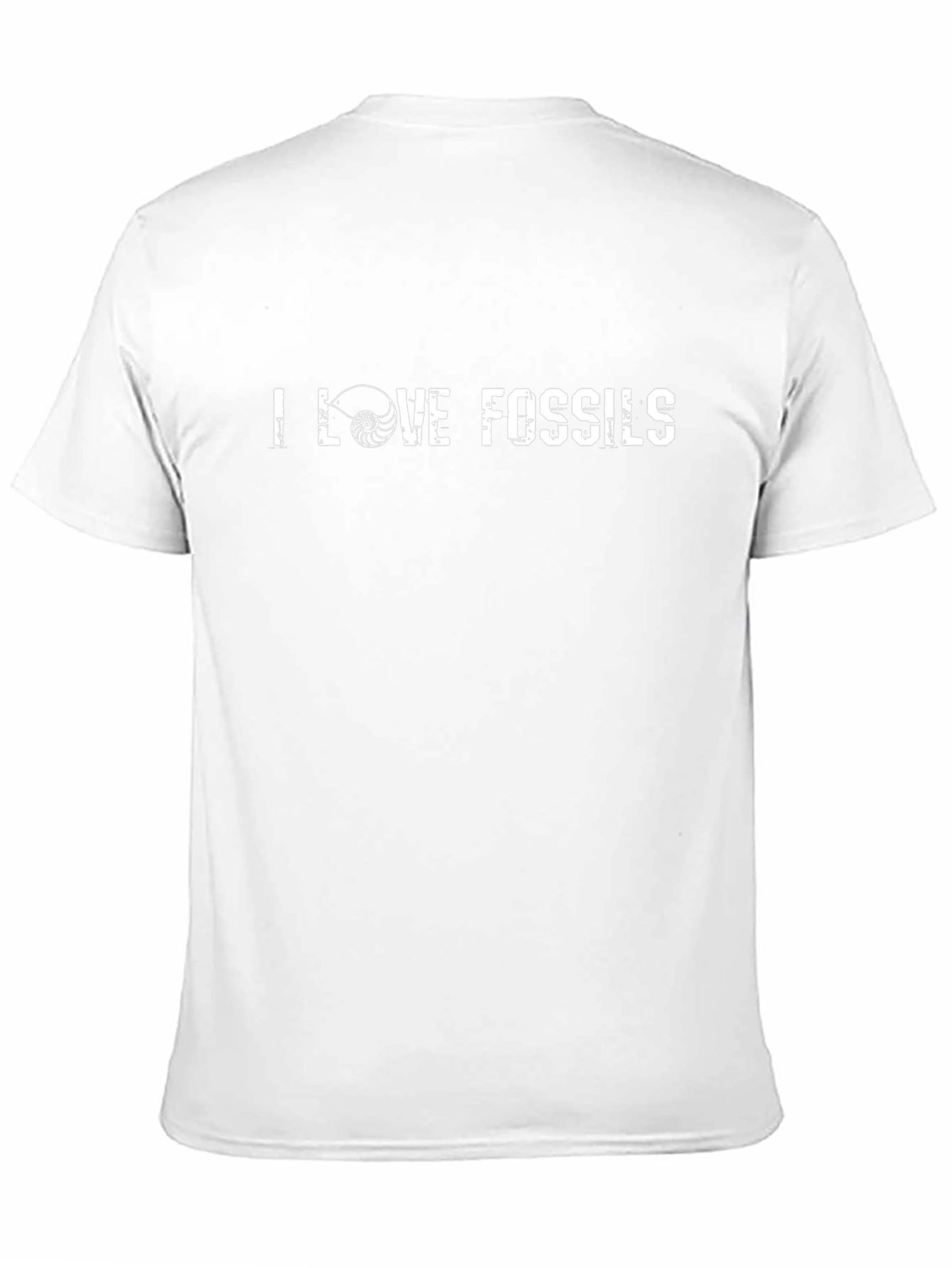 I Love Fossils Black T-Shirt
