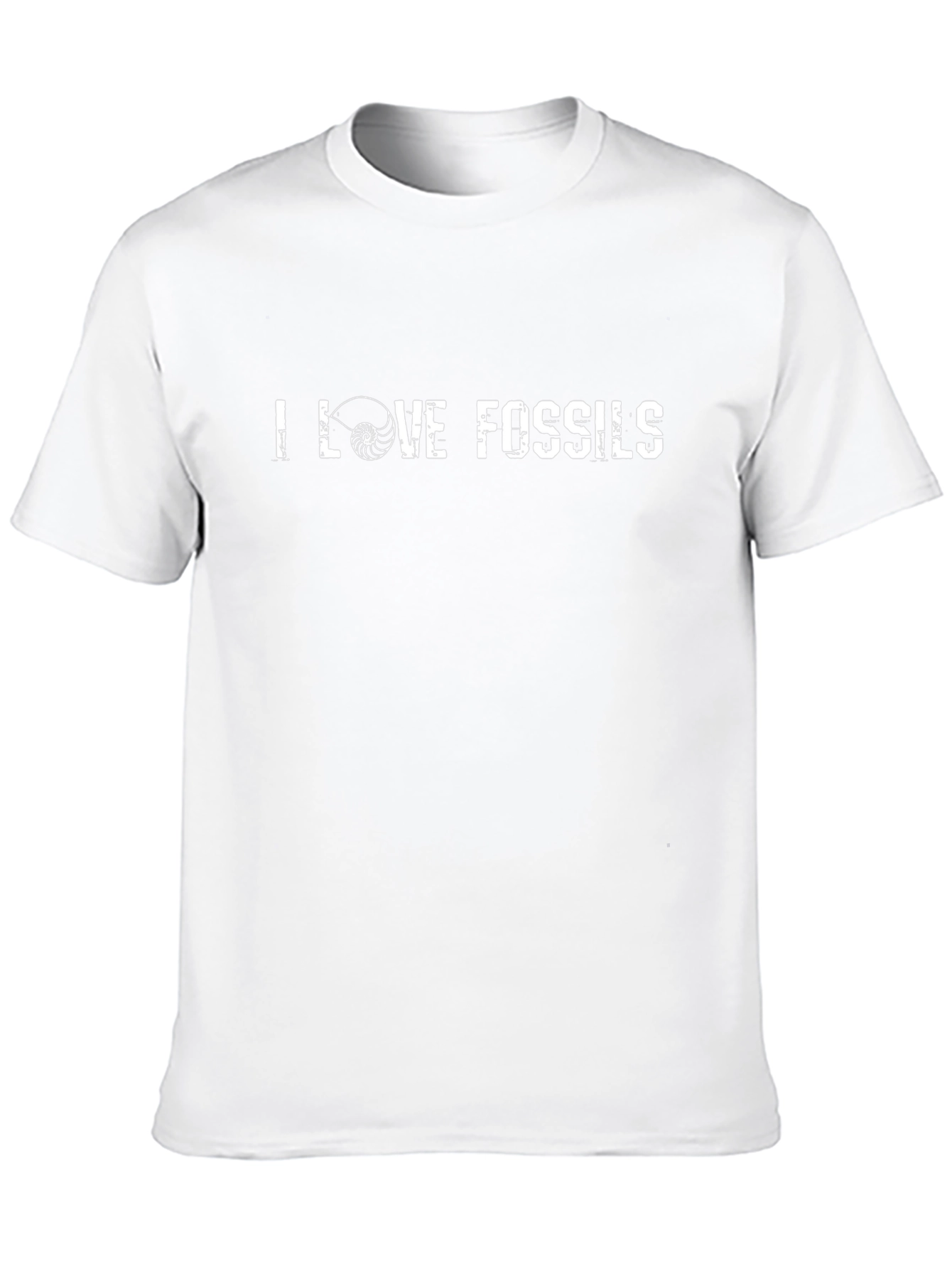 I Love Fossils Black T-Shirt
