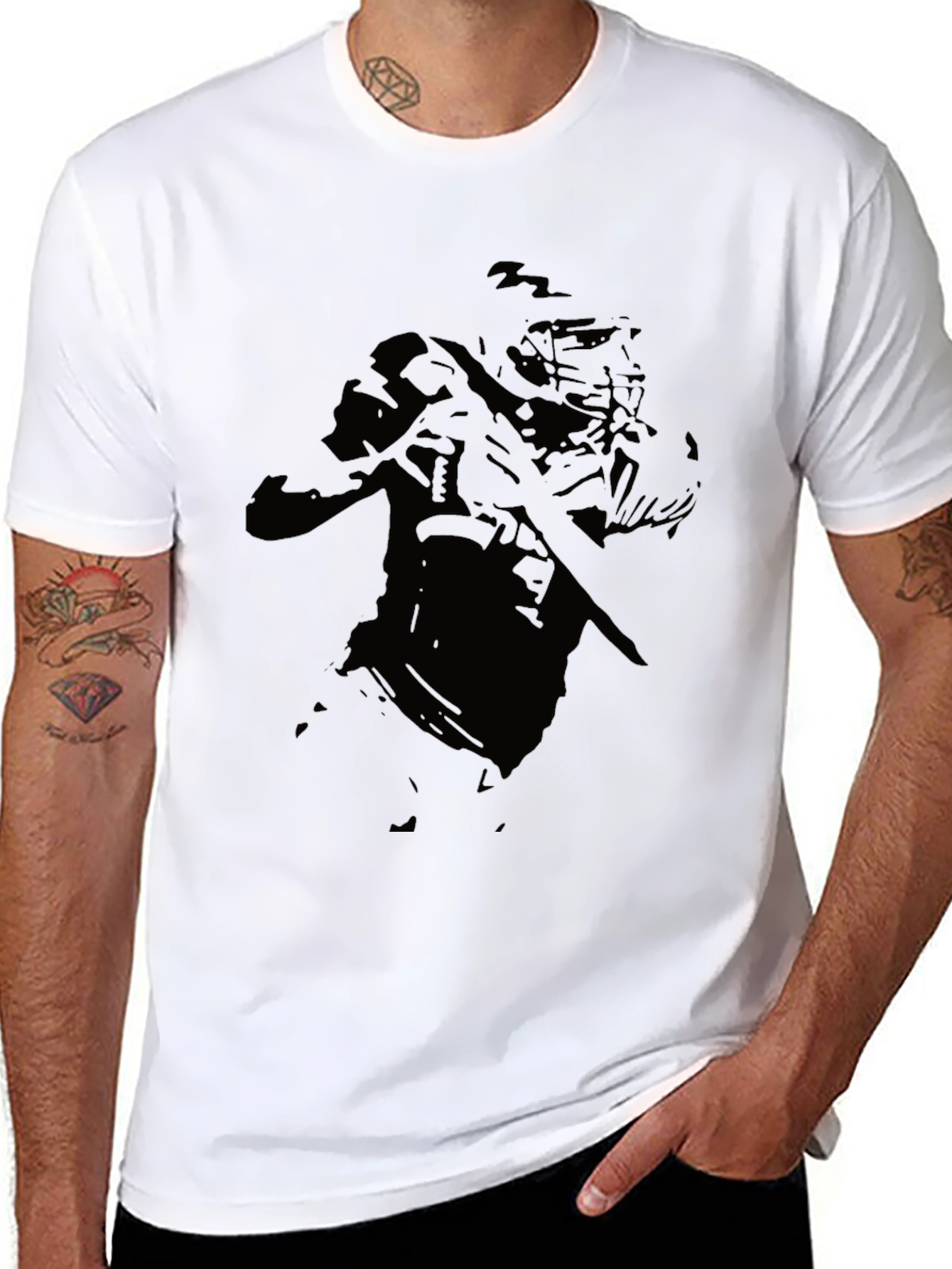 Mens Graphic Black T-Shirt