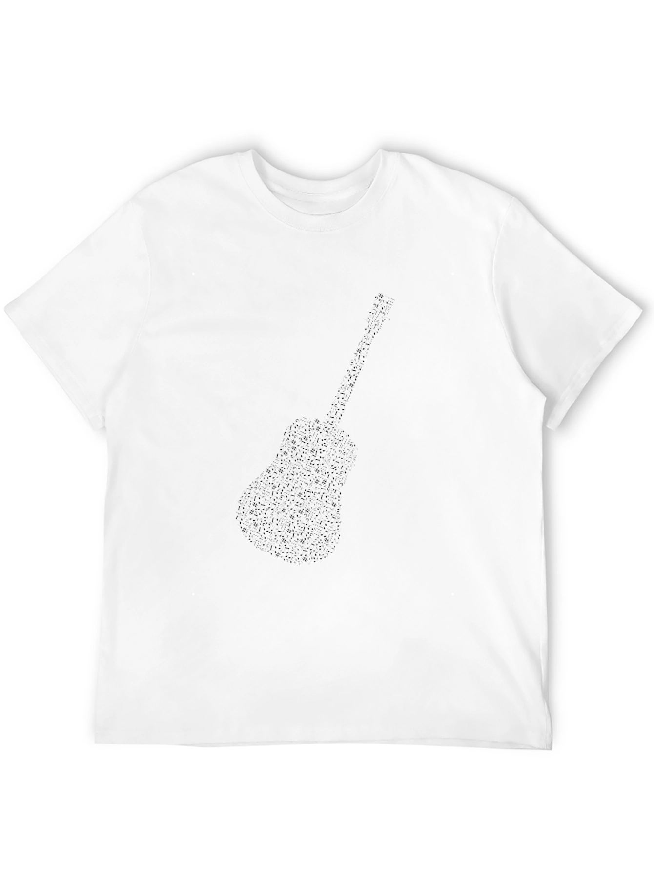 Guitar Silhouette Black T-Shirt