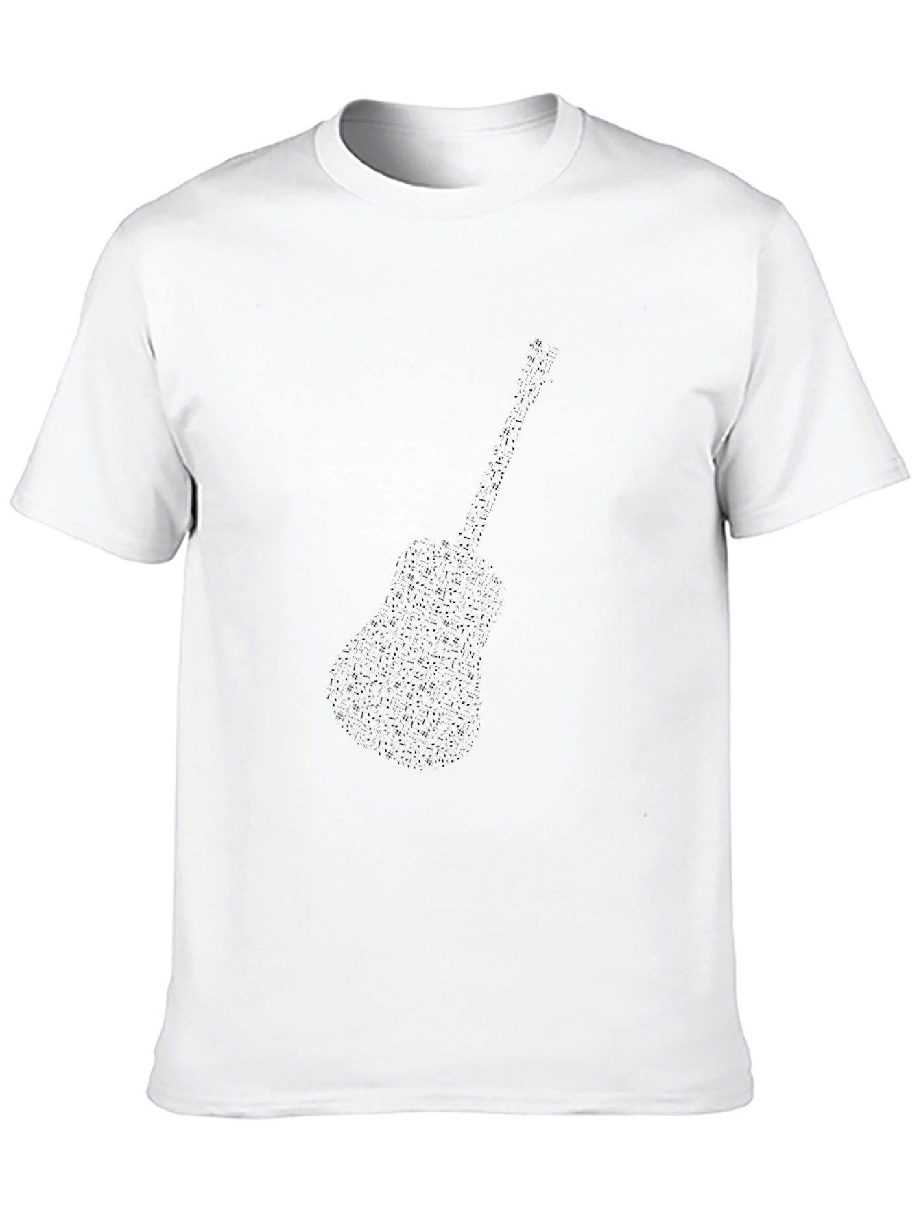 Guitar Silhouette Black T-Shirt