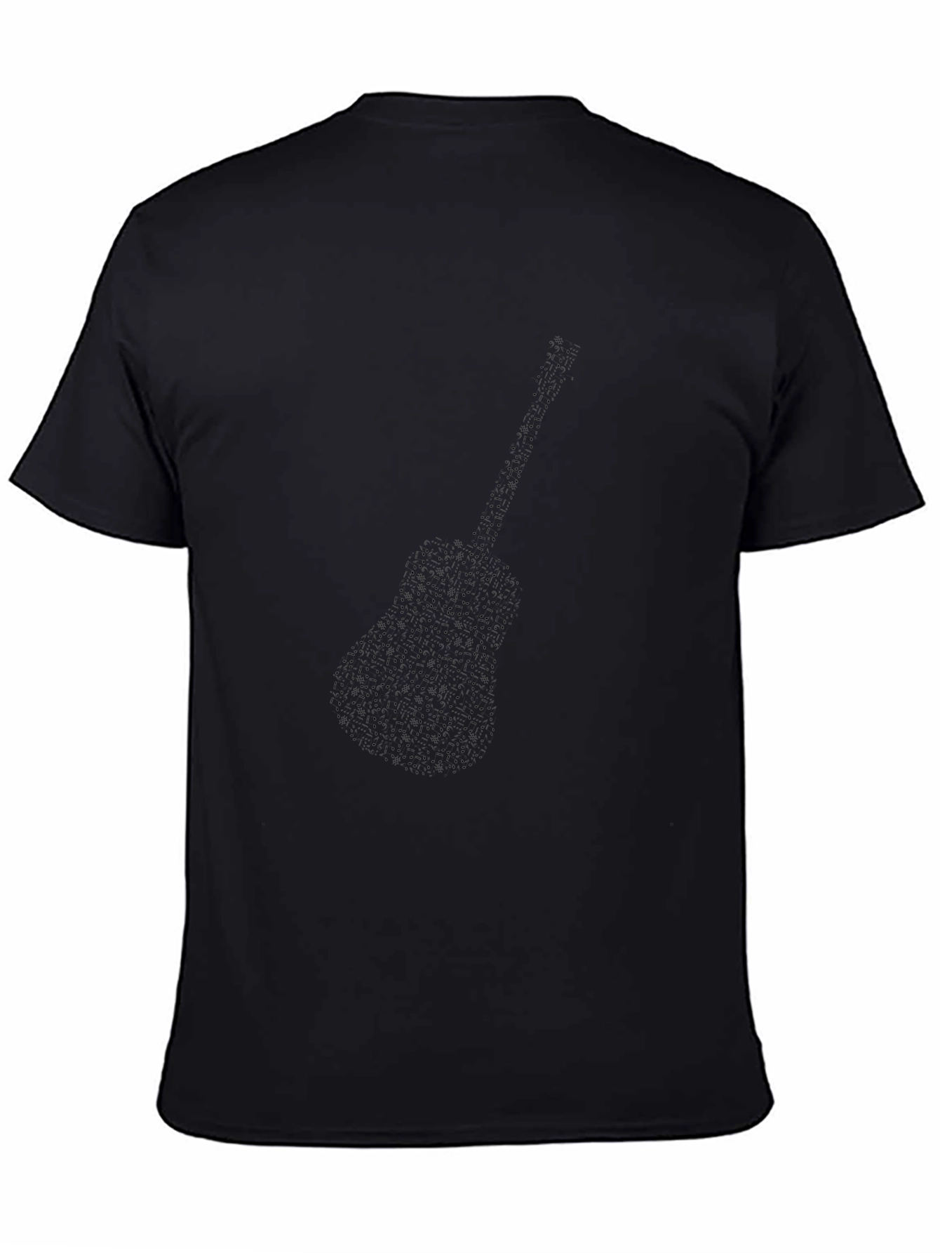 Guitar Silhouette Black T-Shirt