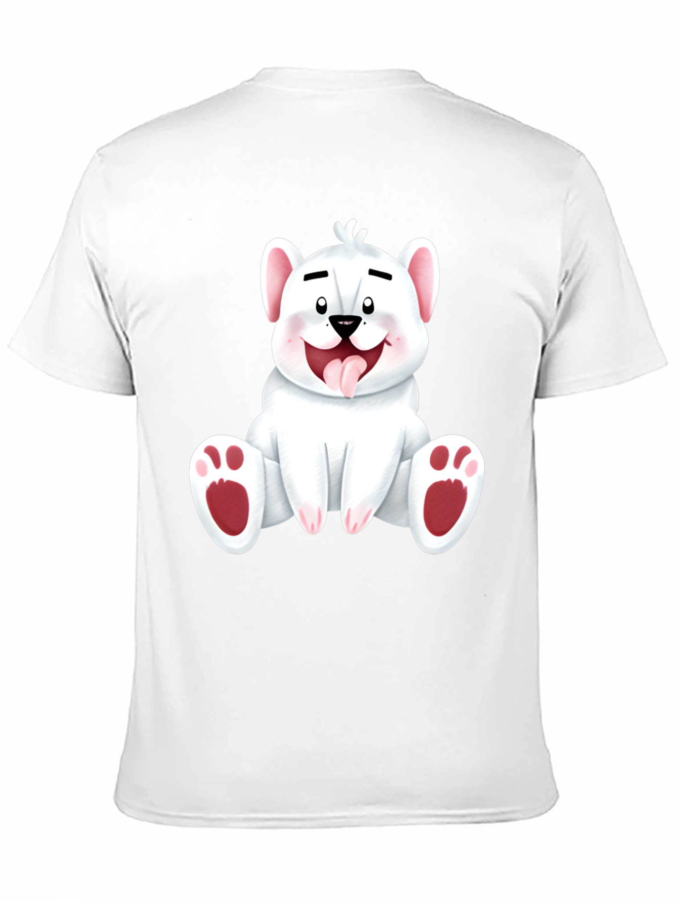 Cute Cartoon Bear Graphic Tee - Soft Cotton T-Shirt