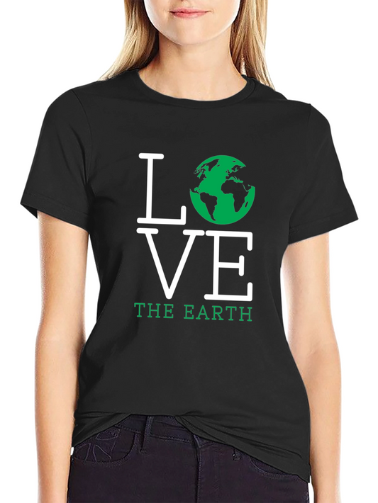 Love the Earth T-Shirt - Black Graphic Tee