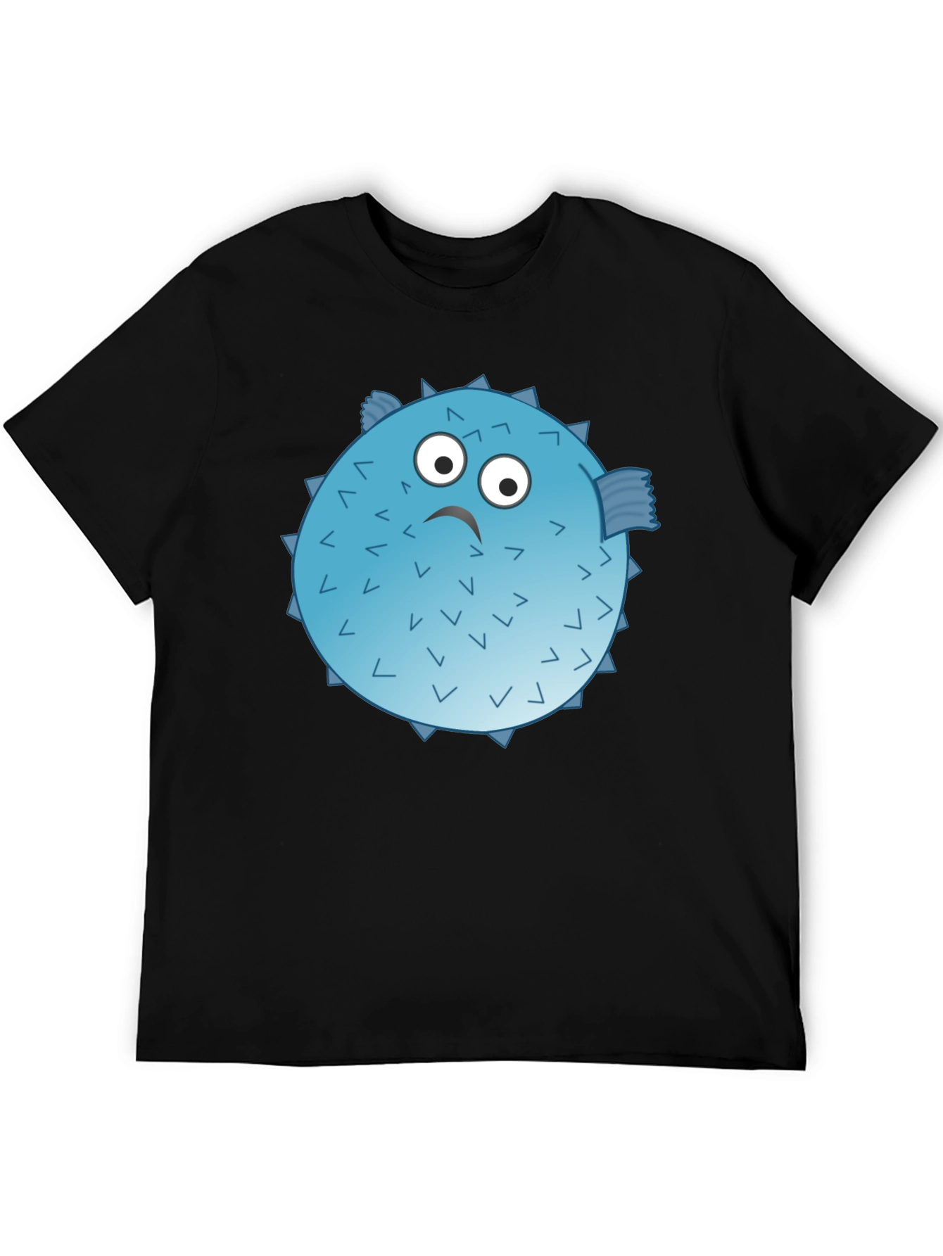 Puffer Fish Graphic T-Shirt - Funny Cartoon Design
