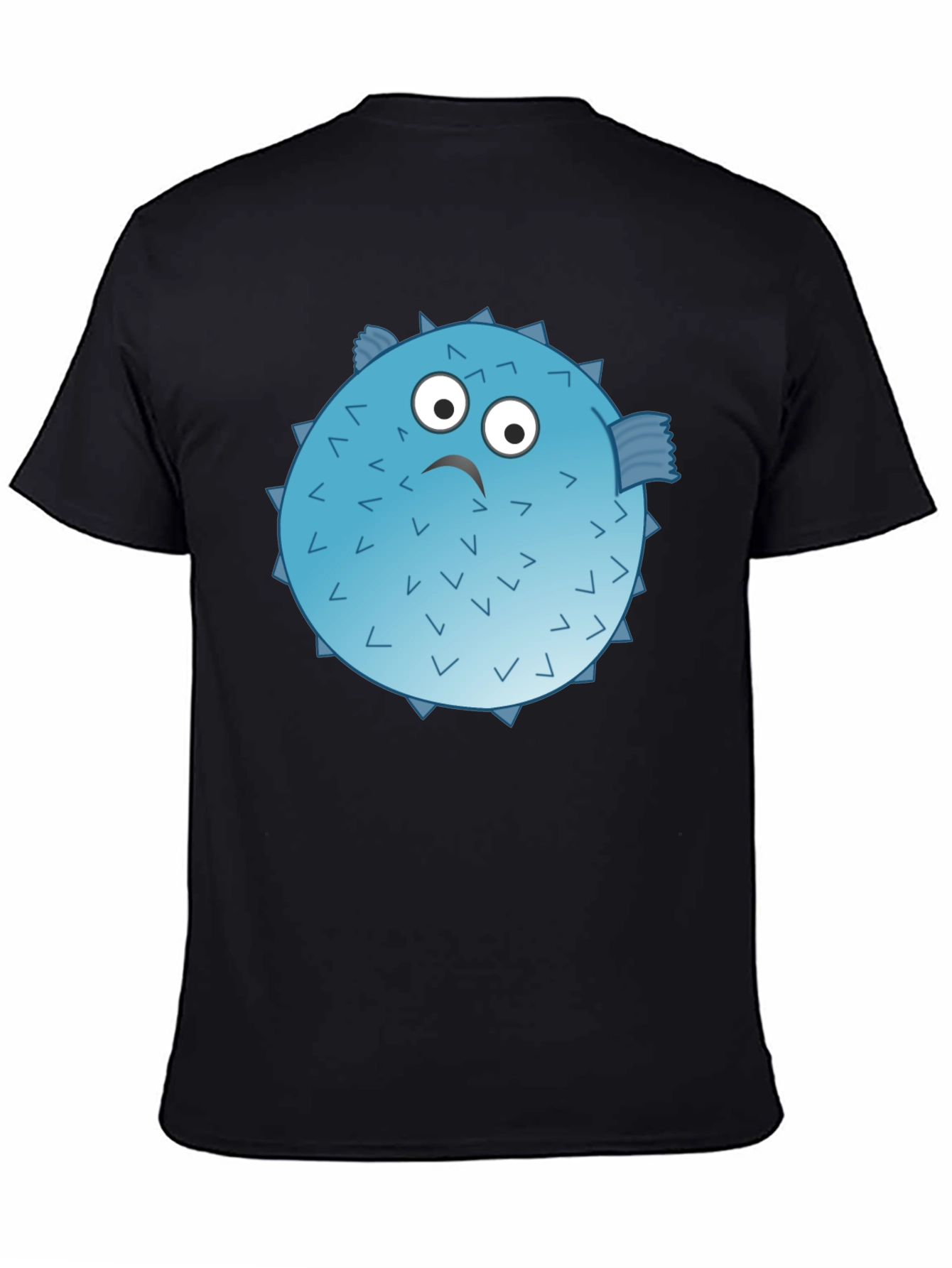 Puffer Fish Graphic T-Shirt - Funny Cartoon Design