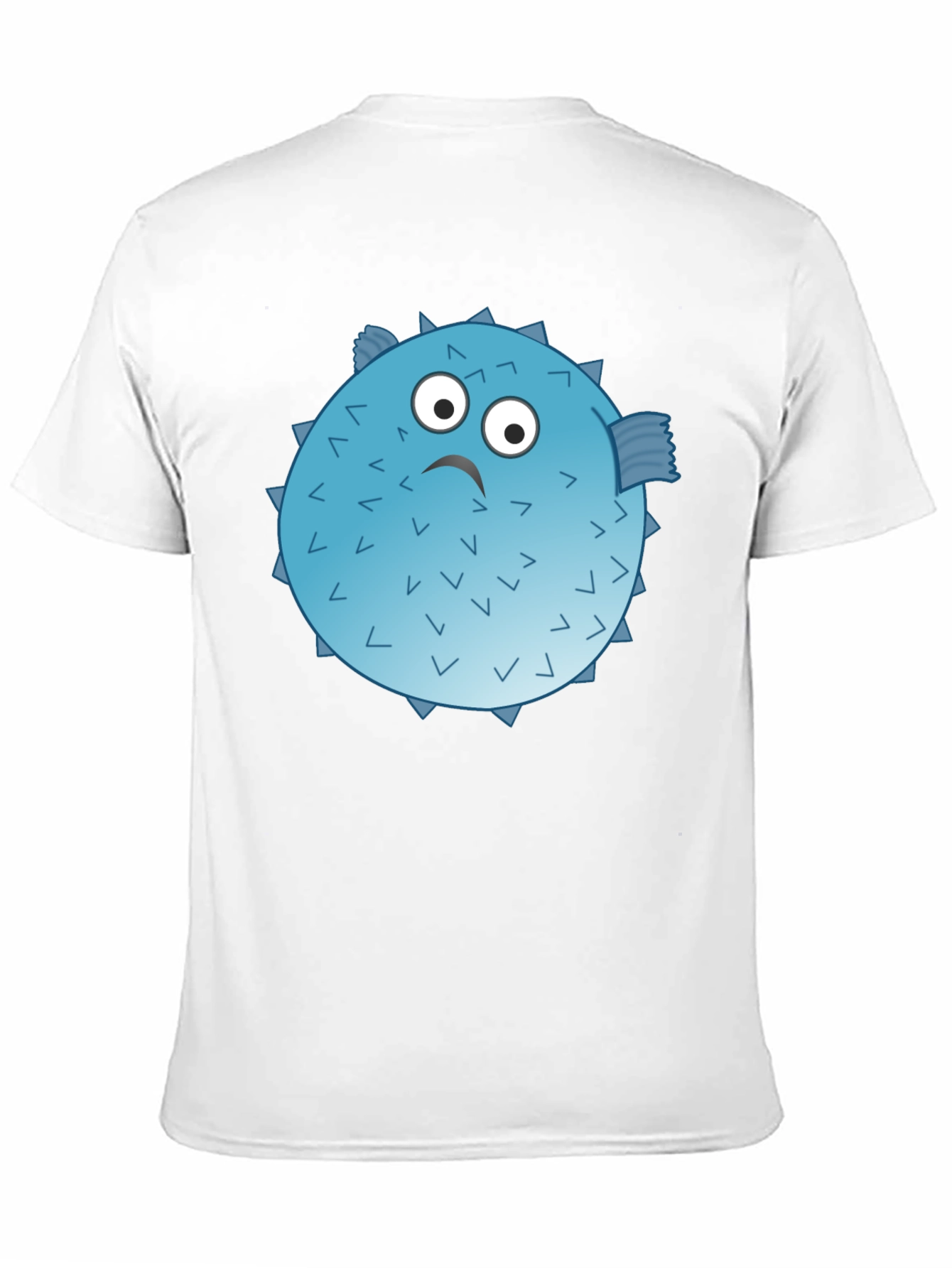 Puffer Fish Graphic T-Shirt - Funny Cartoon Design