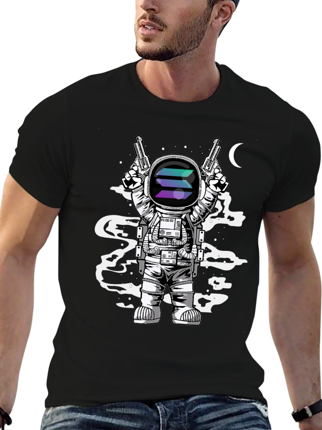 Solana Astronaut T-Shirt - Crypto Fashion