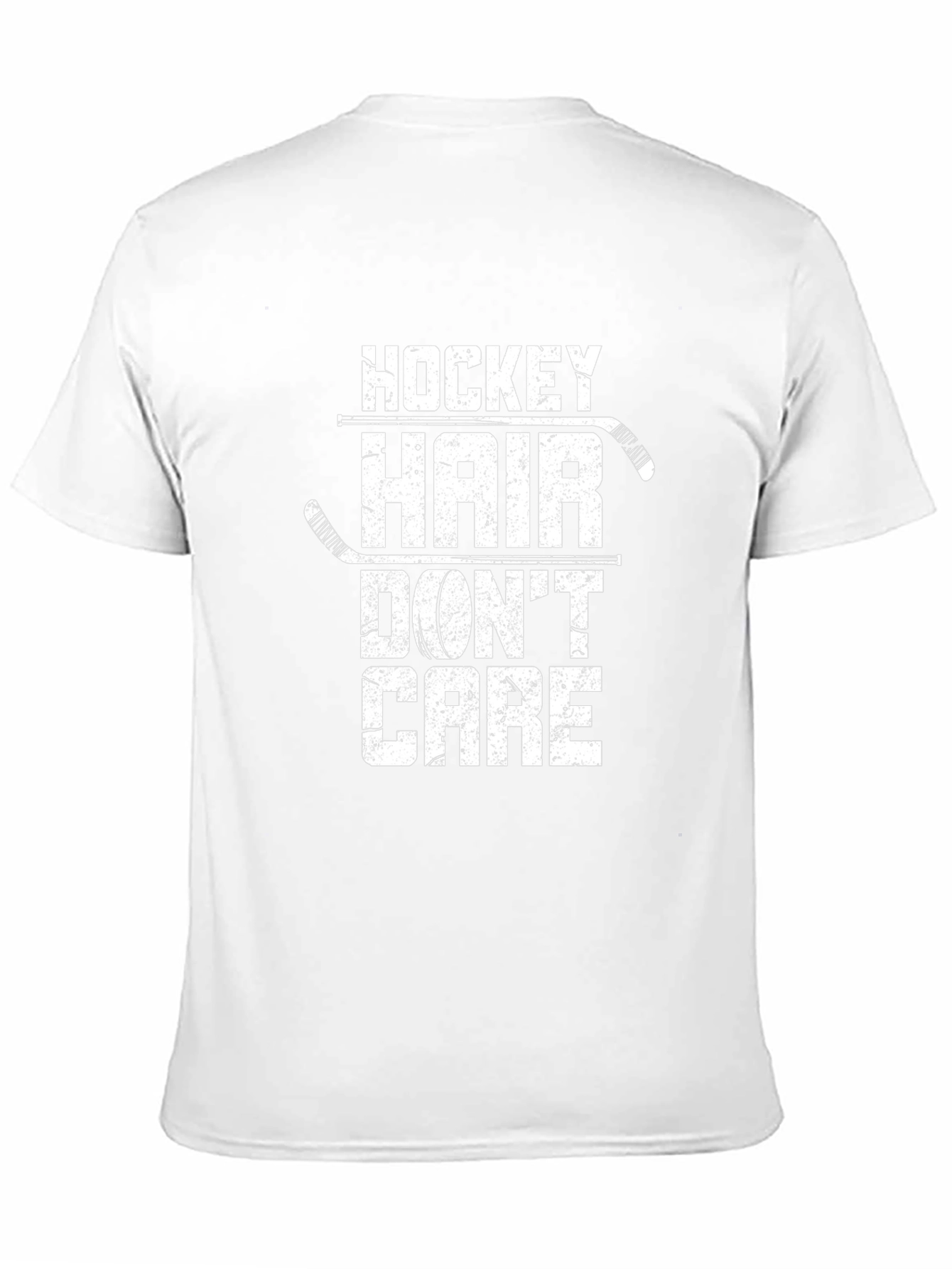 Hockey Hair Dont Care Graphic Tee