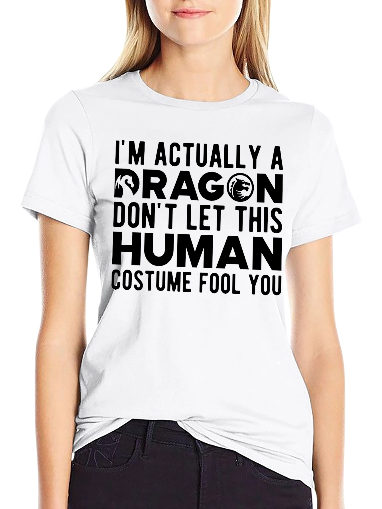 Im Actually a Dragon T-Shirt - Funny Costume Tee