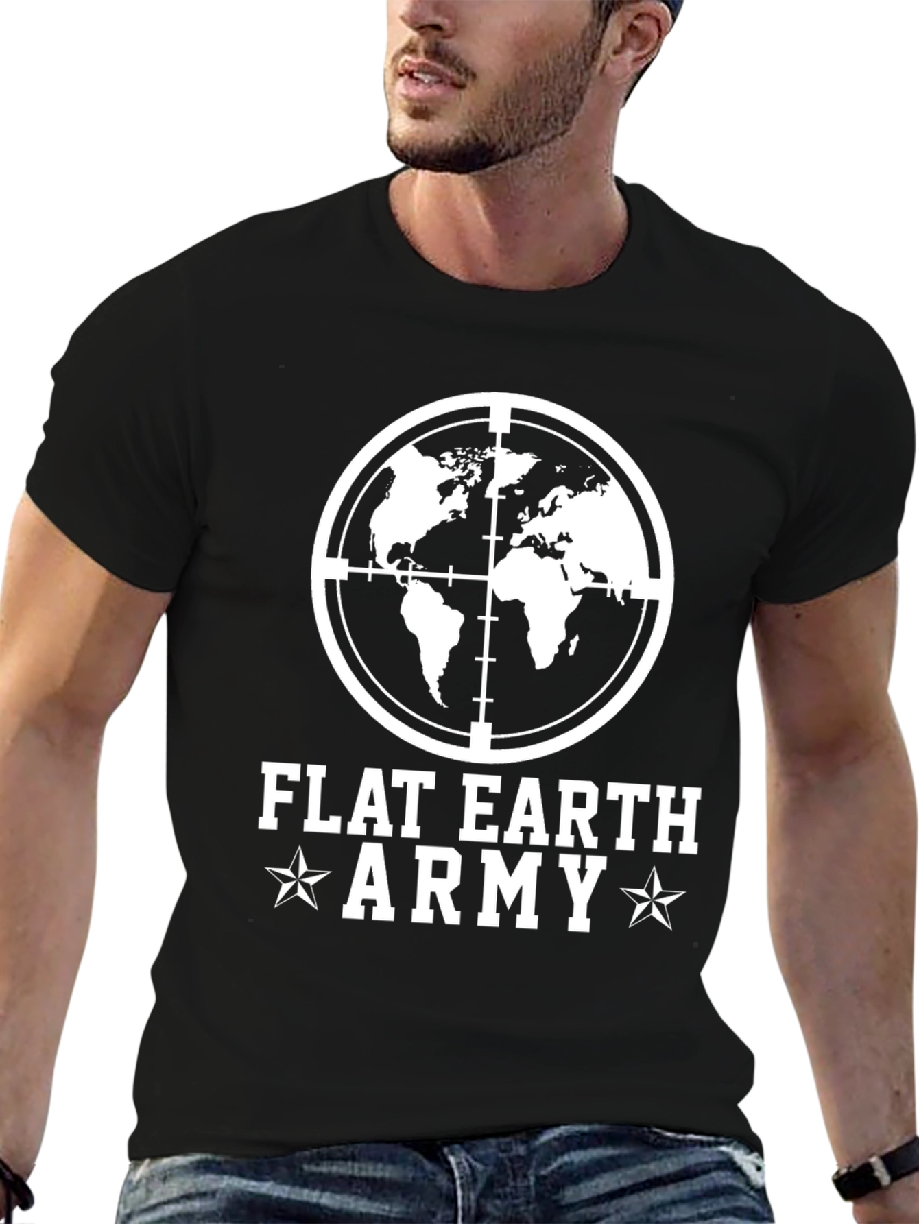 Flat Earth Army T-Shirt - Conspiracy Theory Tee