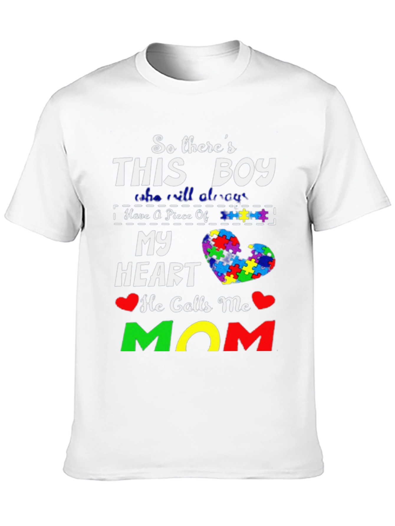 Autism Awareness Mom T-Shirt