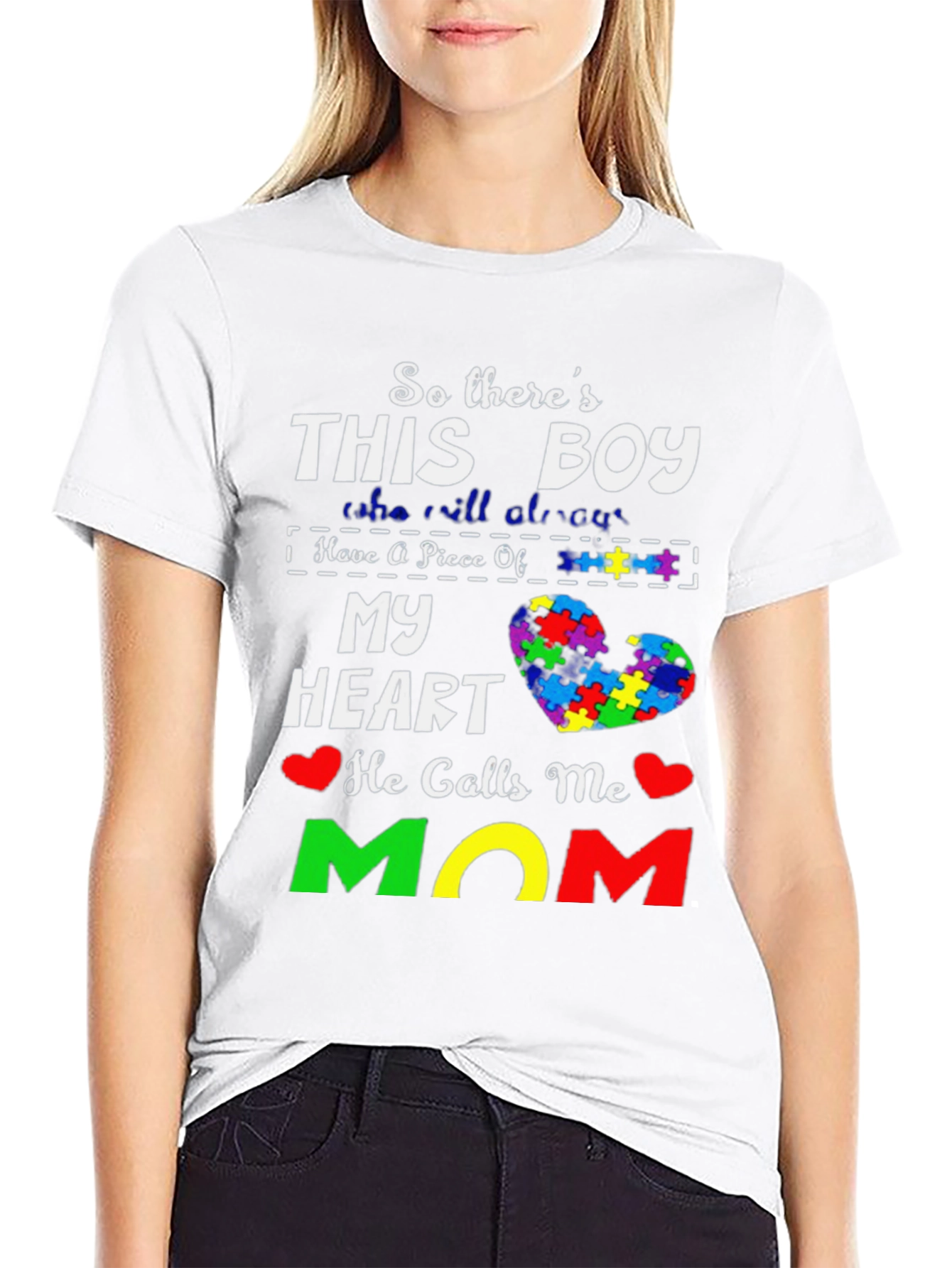 Autism Awareness Mom T-Shirt
