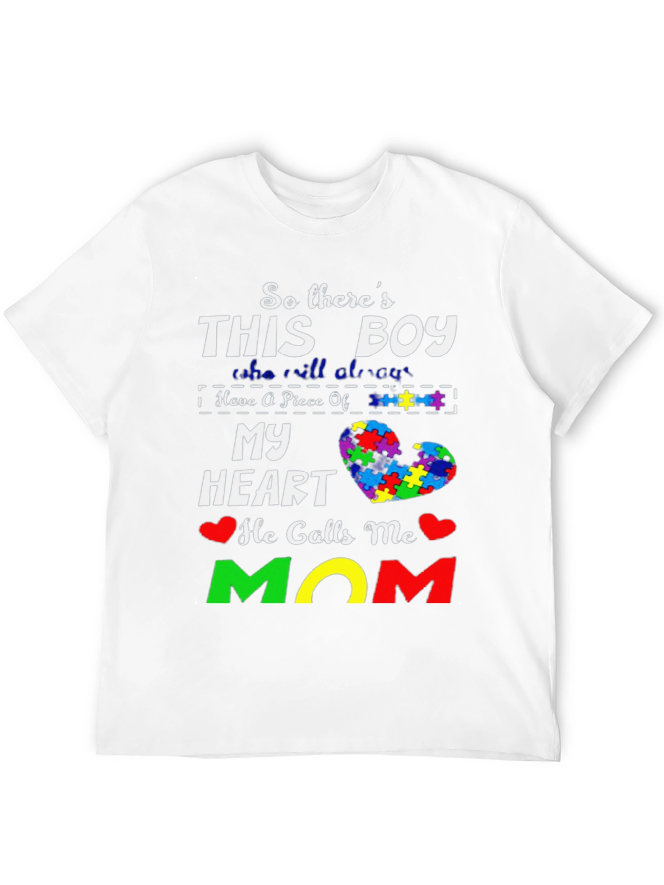 Autism Awareness Mom T-Shirt