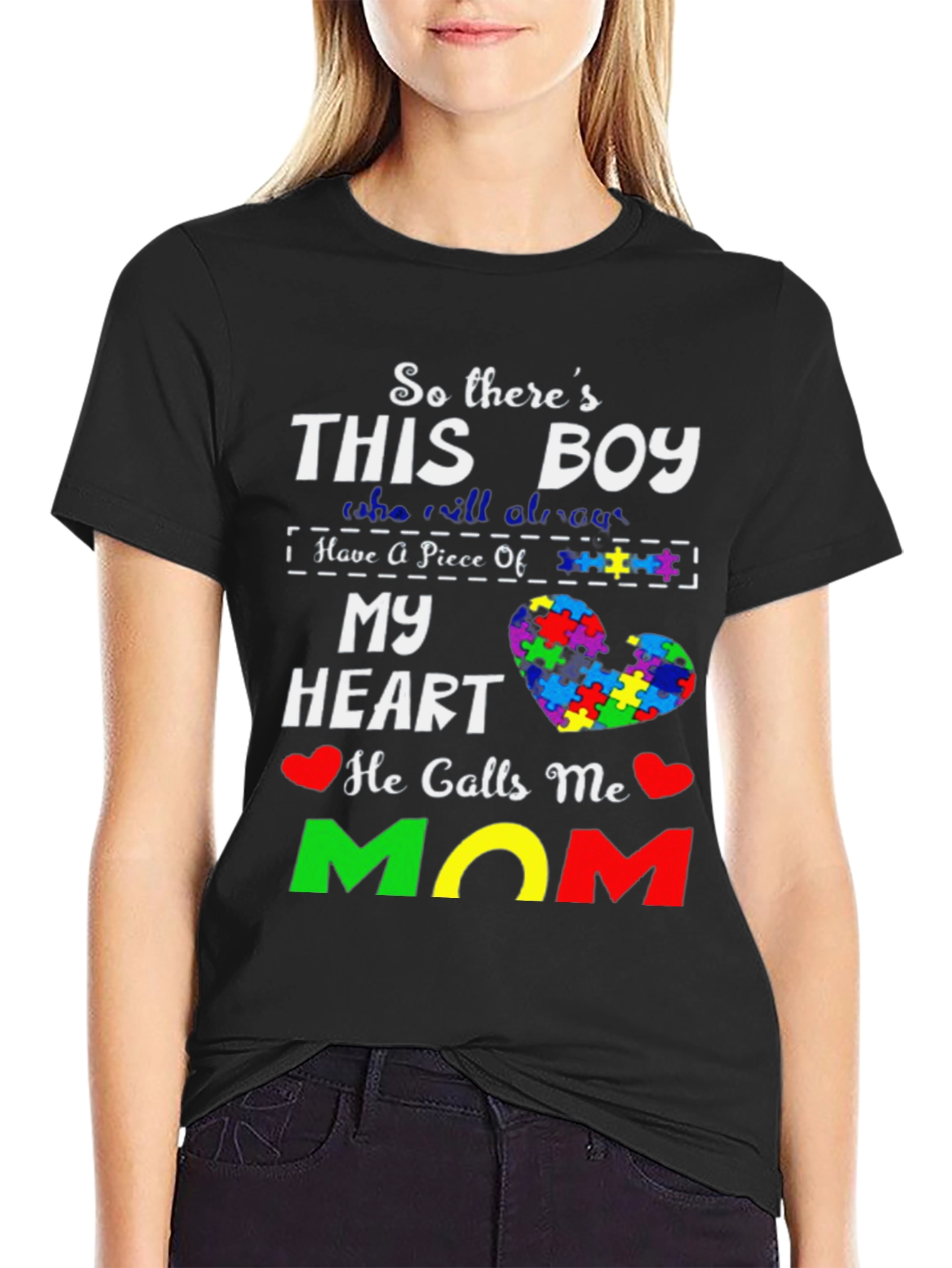 Autism Awareness Mom T-Shirt