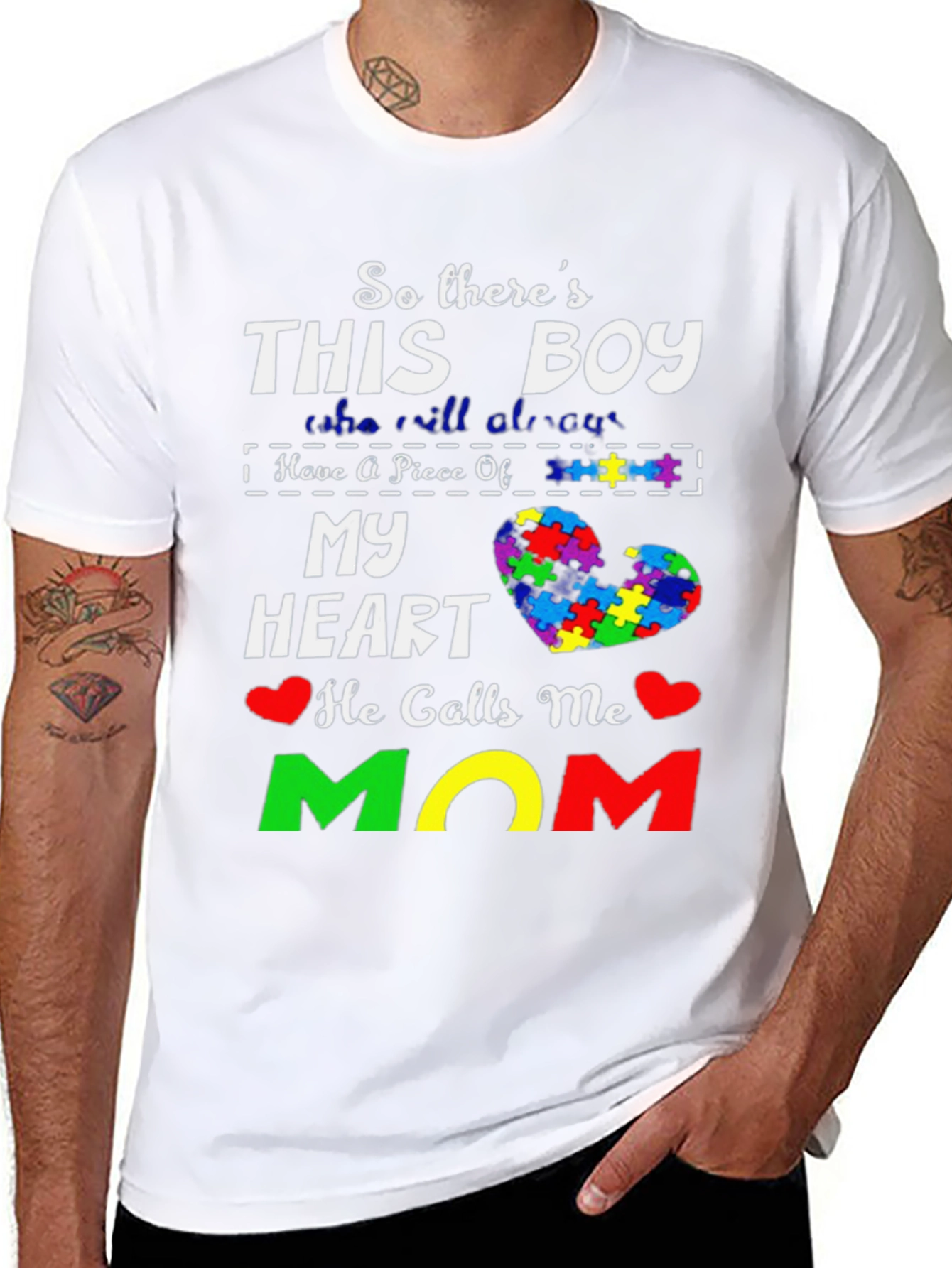 Autism Awareness Mom T-Shirt
