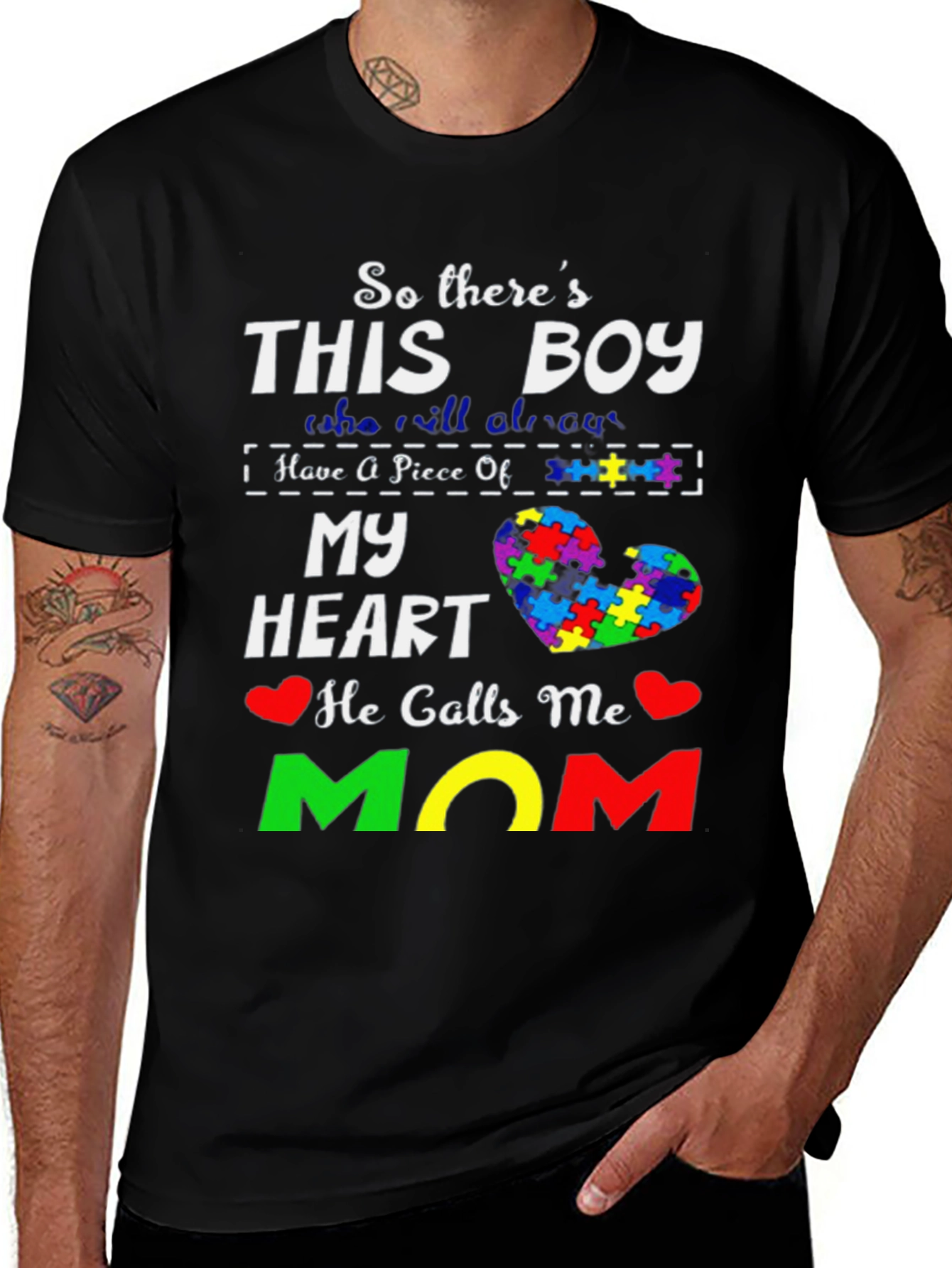 Autism Awareness Mom T-Shirt