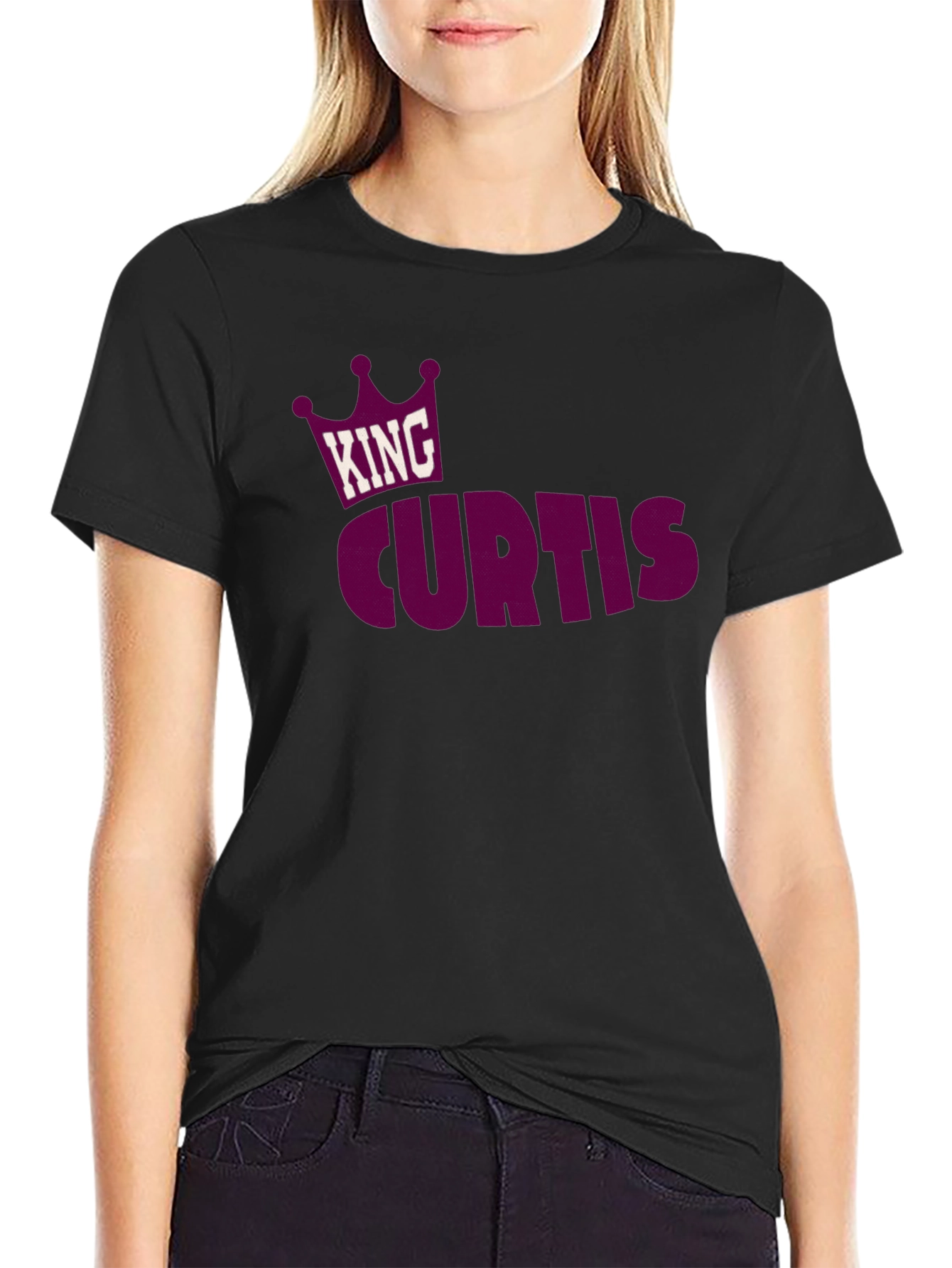 King Curtis T-Shirt - Custom Name Crown Design Tee