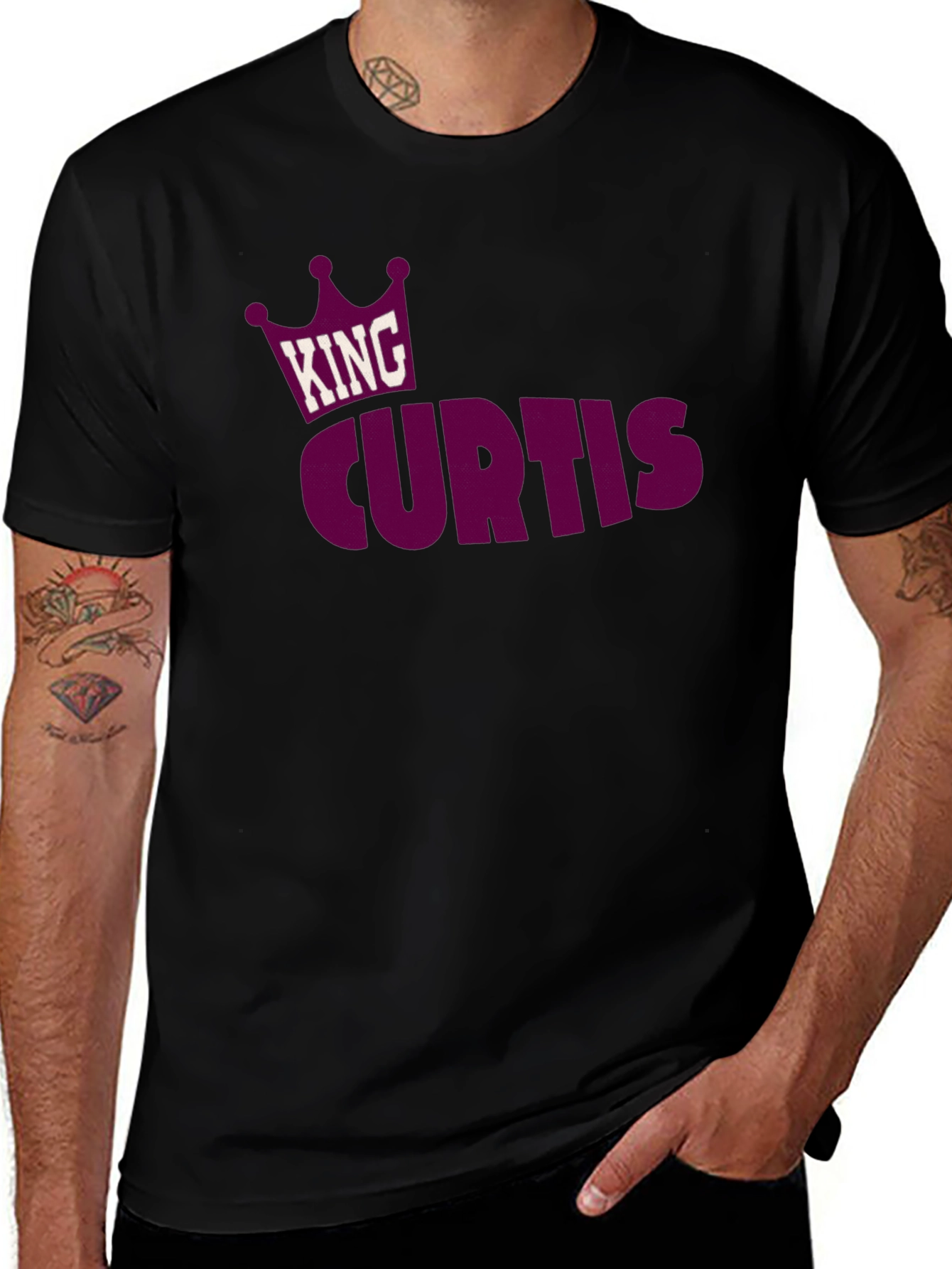 King Curtis T-Shirt - Custom Name Crown Design Tee