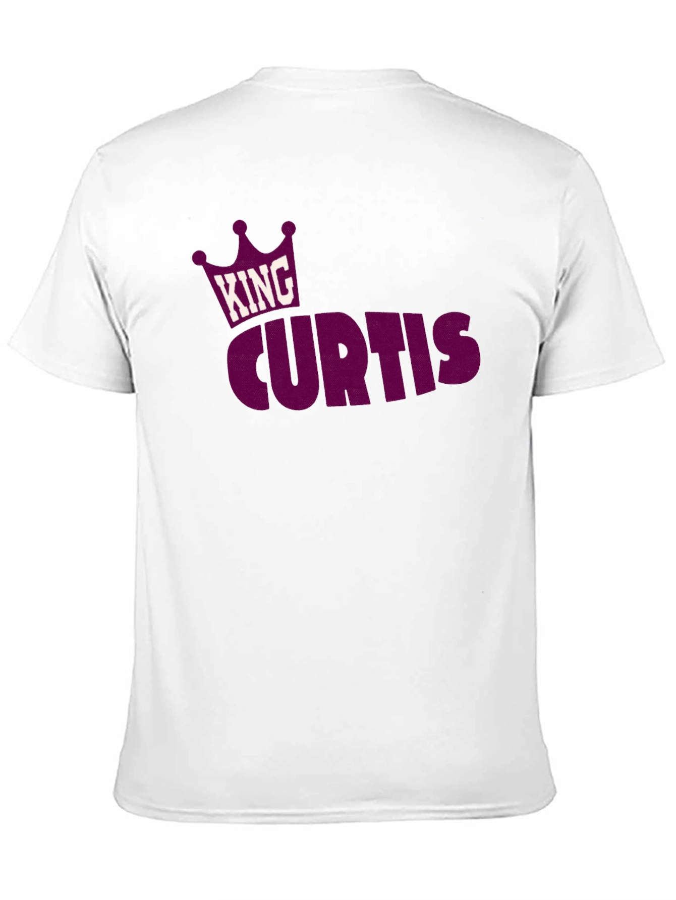 King Curtis T-Shirt - Custom Name Crown Design Tee