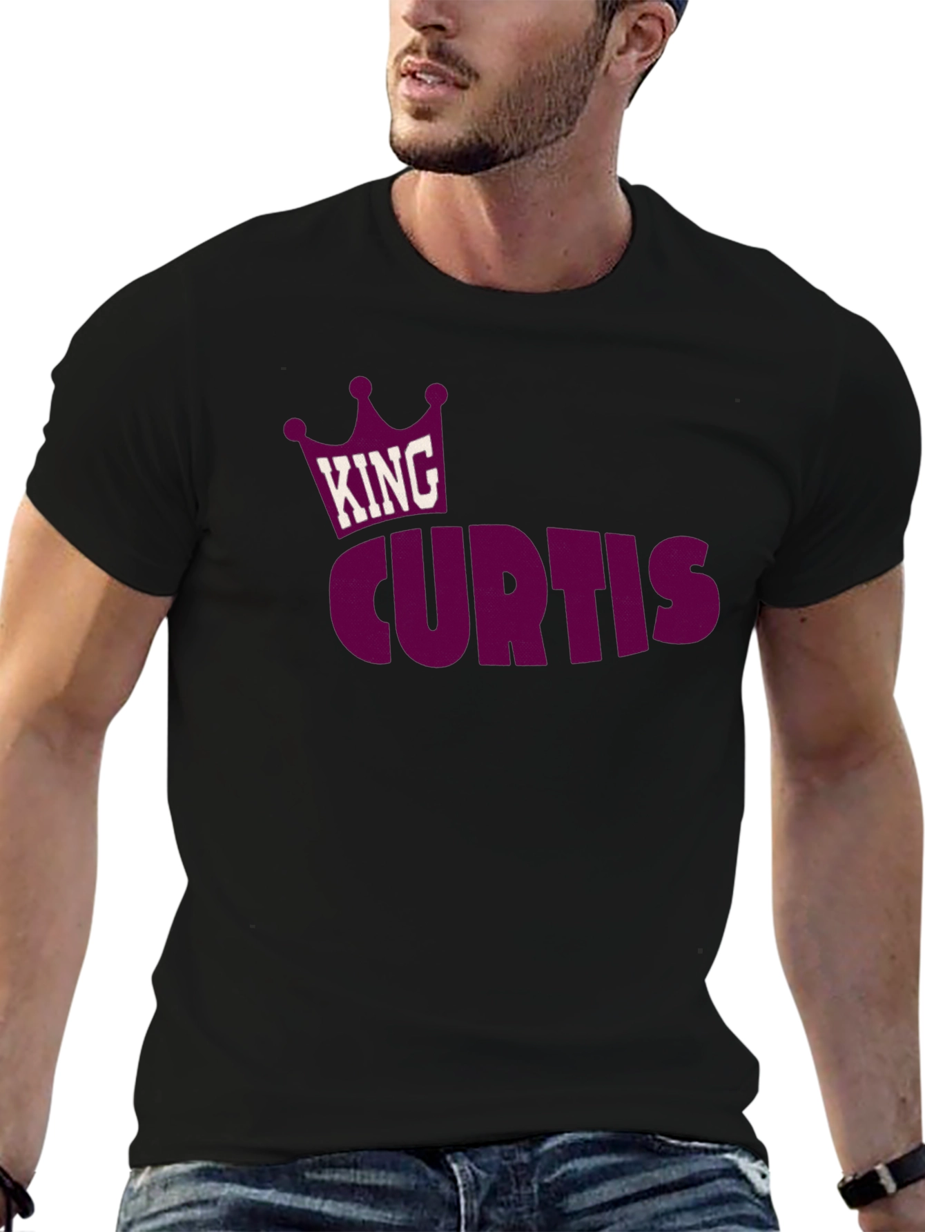 King Curtis T-Shirt - Custom Name Crown Design Tee