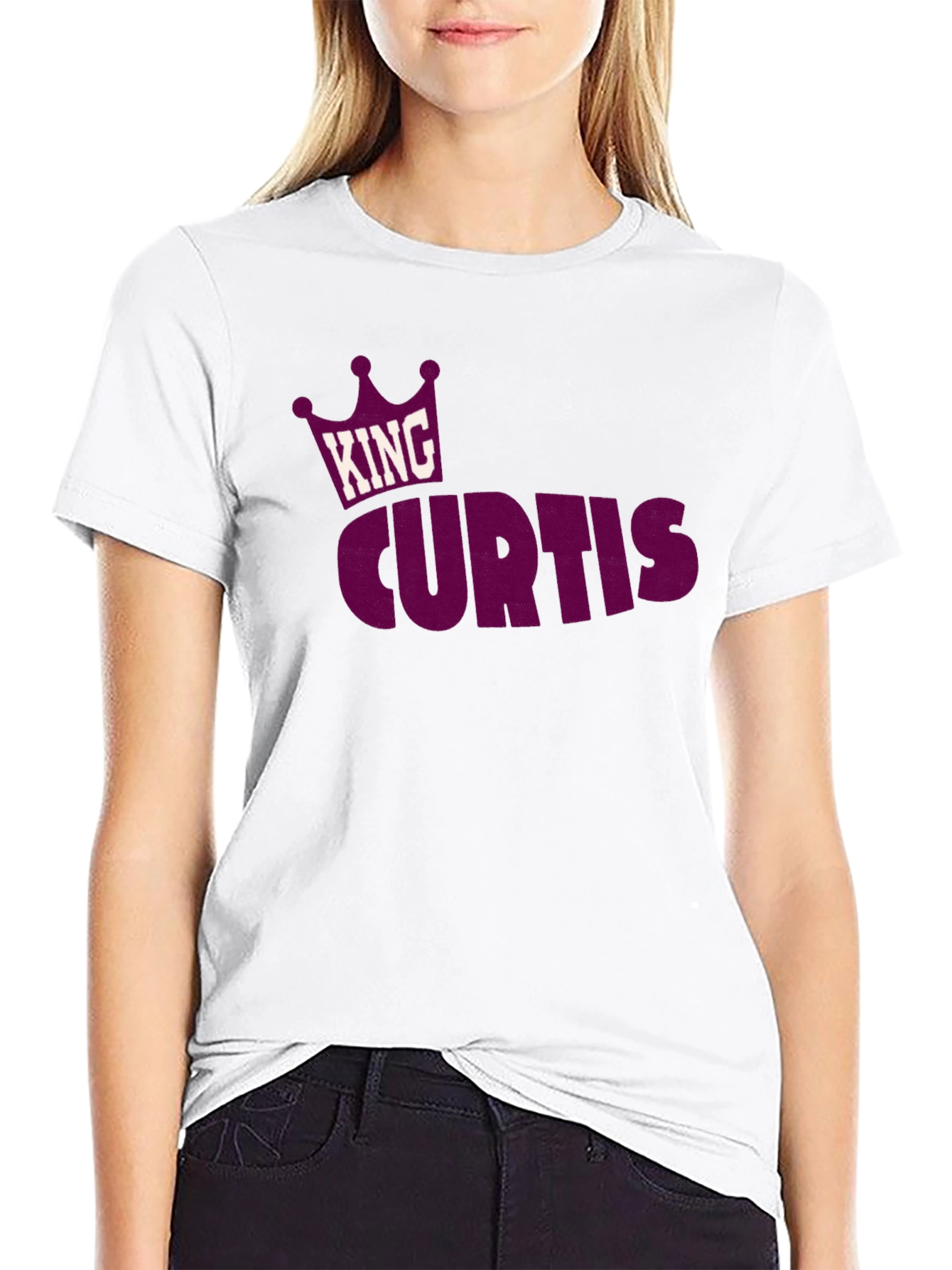 King Curtis T-Shirt - Custom Name Crown Design Tee