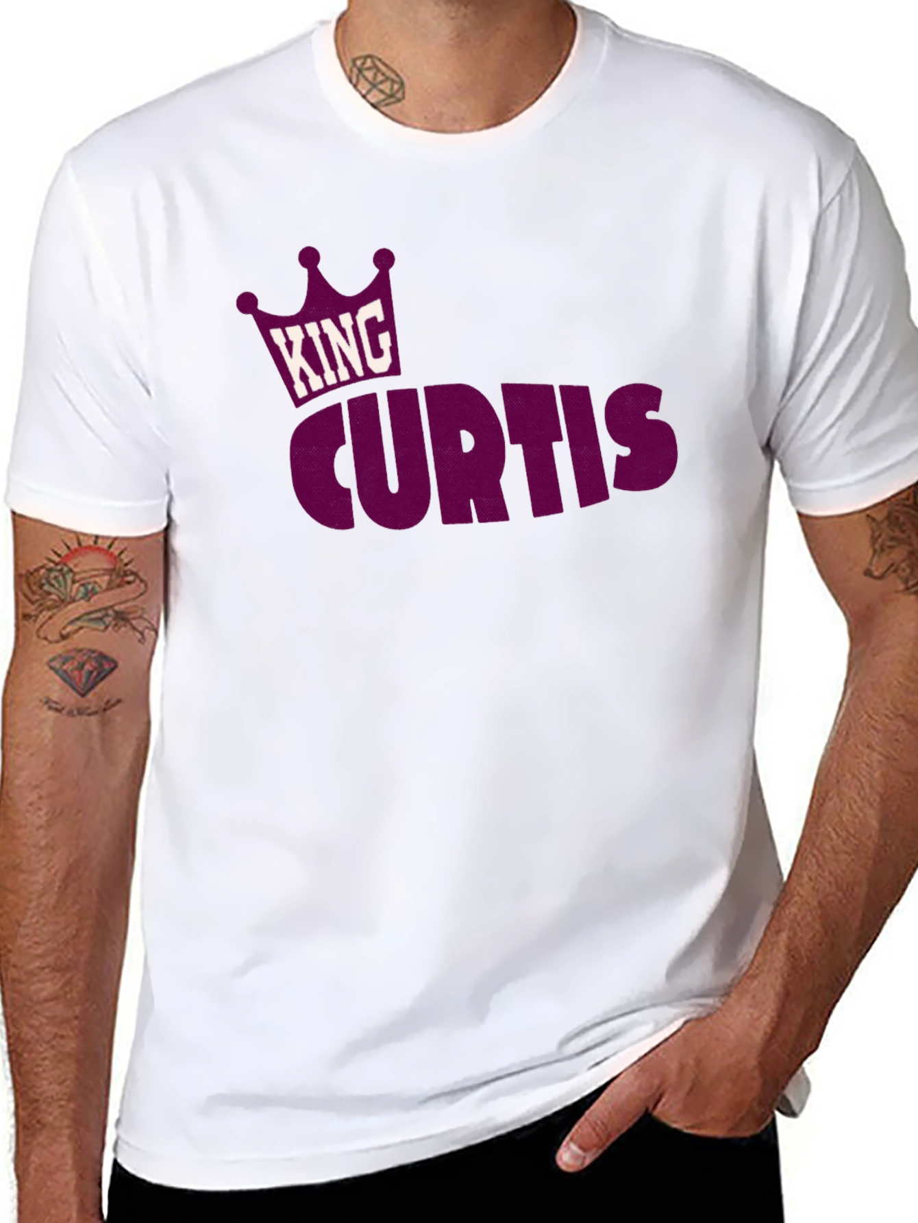King Curtis T-Shirt - Custom Name Crown Design Tee