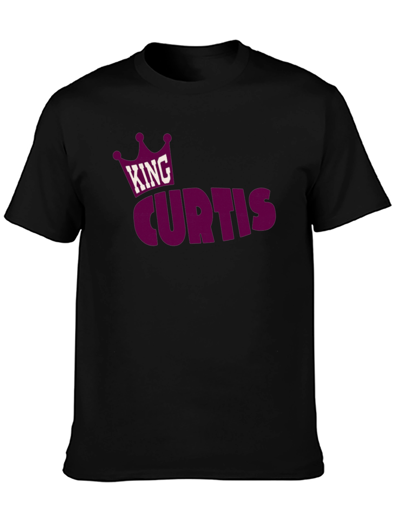 King Curtis T-Shirt - Custom Name Crown Design Tee