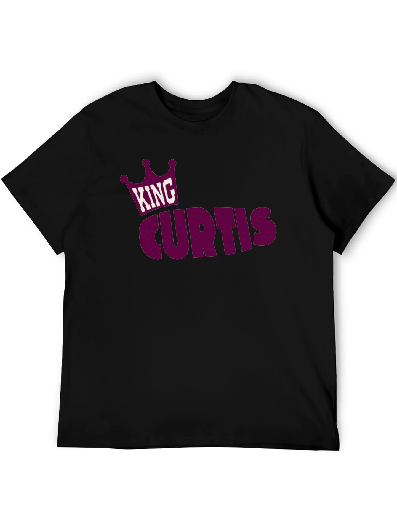 King Curtis T-Shirt - Custom Name Crown Design Tee